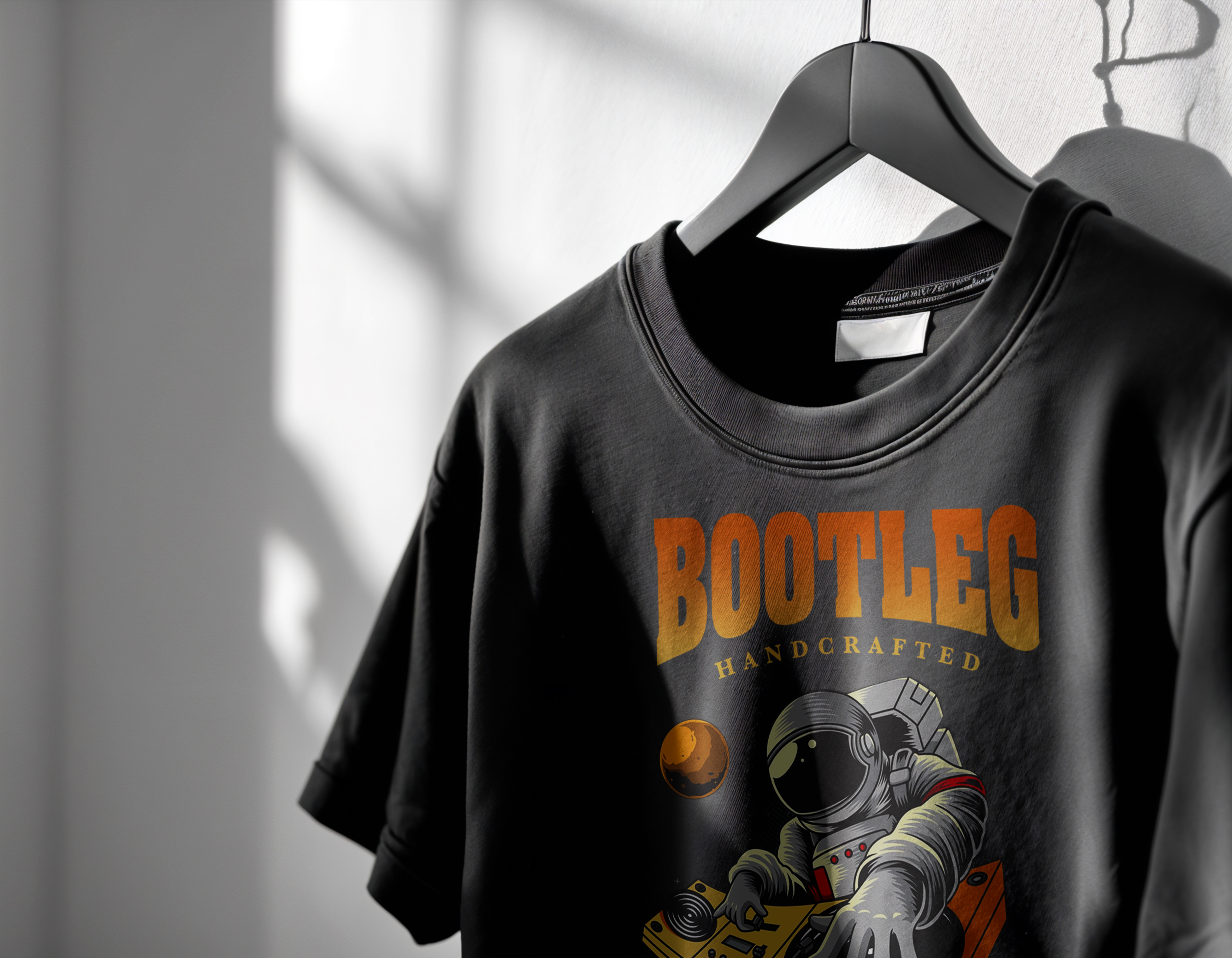 Astro DJ T-Shirt, Graphic Tee, Music Lover Gift, Space Themed Shirt, Unisex Retro Top product thumbnail image