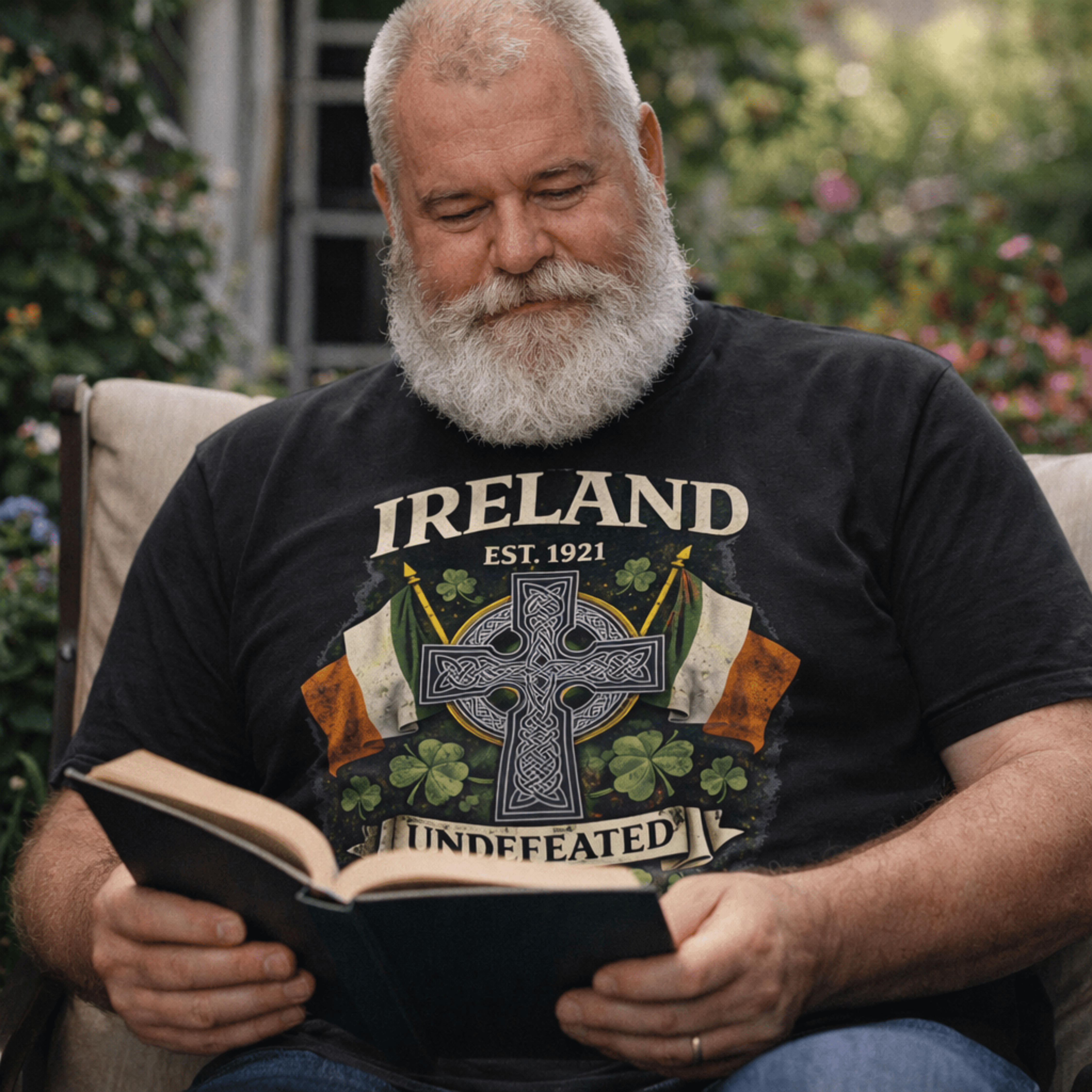Ireland Undefeated Celtic Cross T-Shirt — IRELAND EST. 1921 product thumbnail image Ireland Undefeated Celtic Cross T-Shirt — IRELAND EST. 1921 product thumbnail image