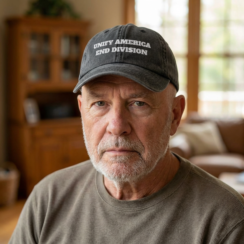 UNIFY AMERICA… END DIVISION Unisex Vintage Dad Cap | Distressed Embroidered Hat | Washed Cotton Twill Low-Profile Cap | Gray Black Navy Maroon | LifeCoachDesigns.shop Exclusive