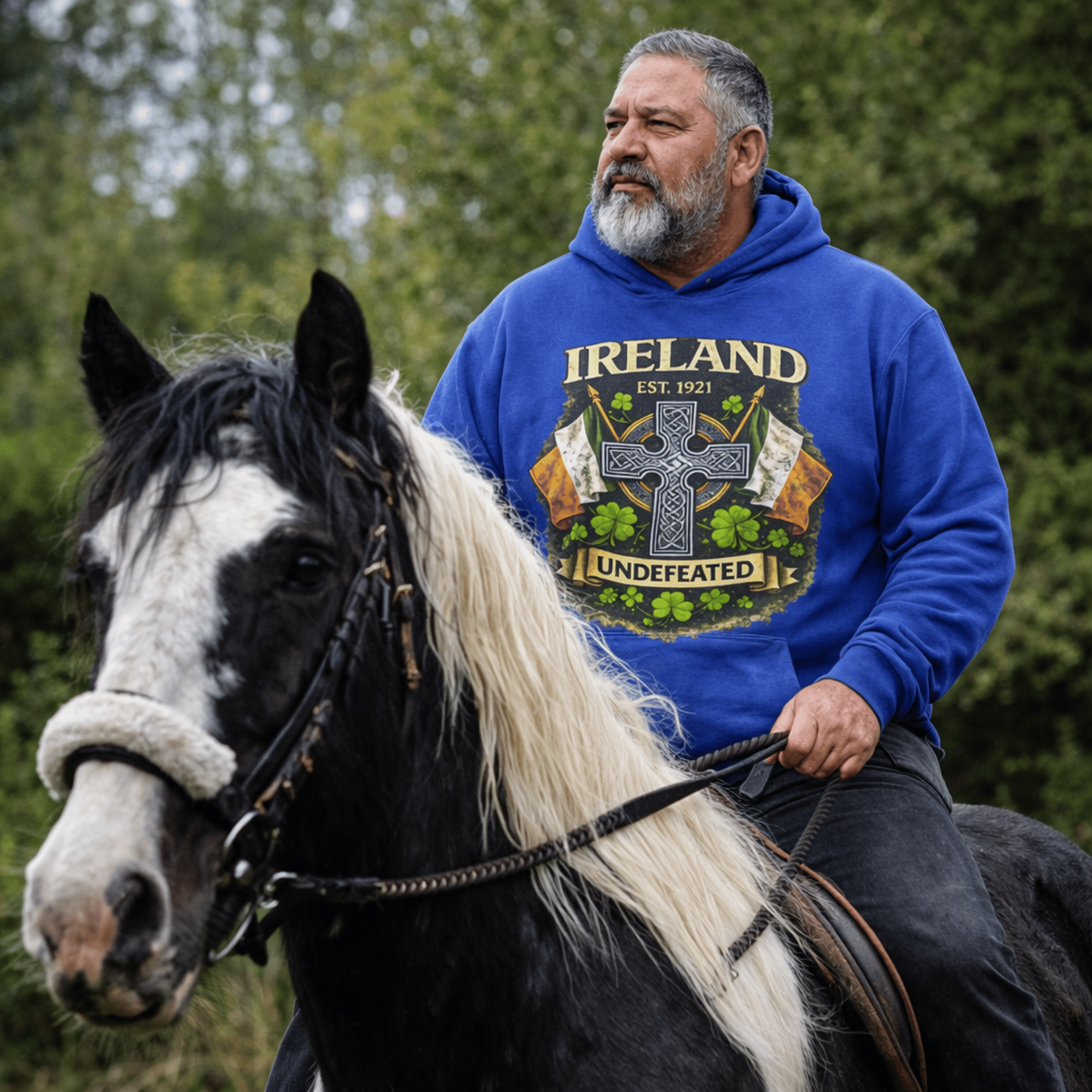 Ireland Undefeated Celtic Cross Hoodie — 'EST. 1921' Undefeated product thumbnail image