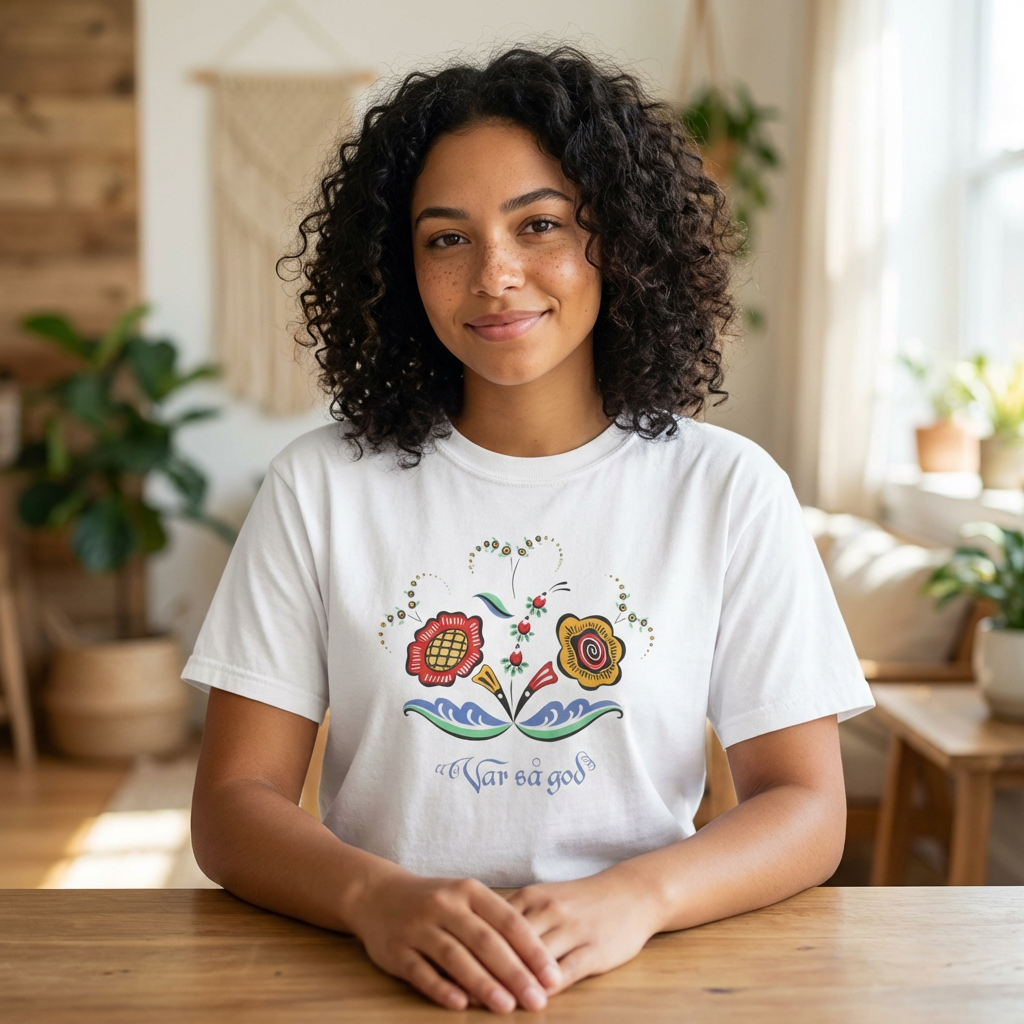 Var så god Swedish Saying Unisex Varsågod T-Shirt Graphic Tee, Scandinavian Fashion Gift