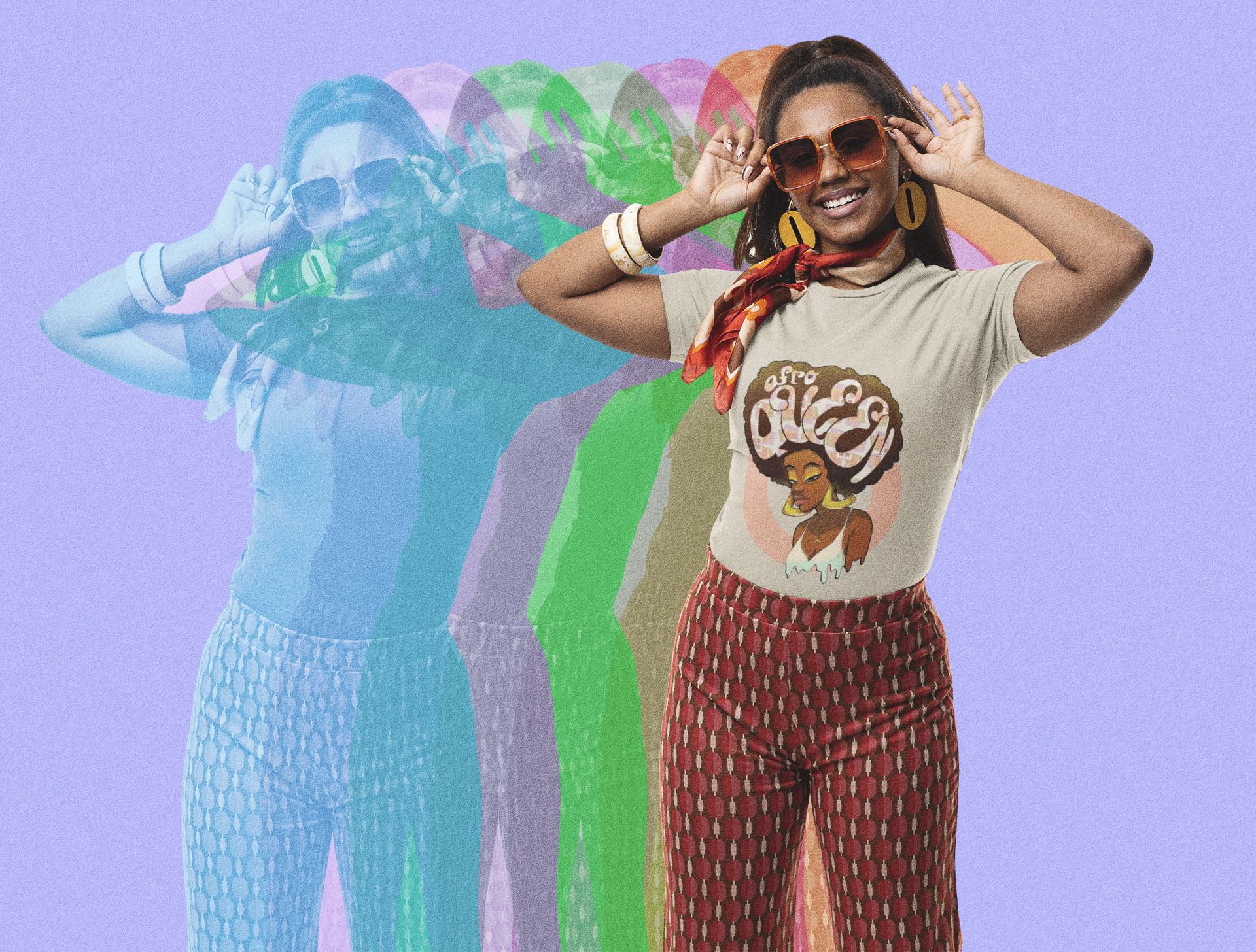 Afro Queen | Unisex Softstyle T-Shirt product thumbnail image Afro Queen | Unisex Softstyle T-Shirt product thumbnail image