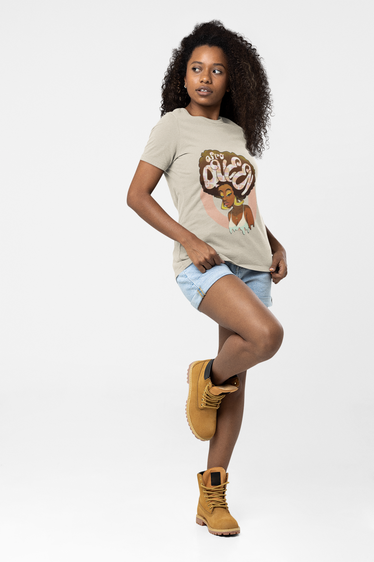Afro Queen | Unisex Softstyle T-Shirt product thumbnail image