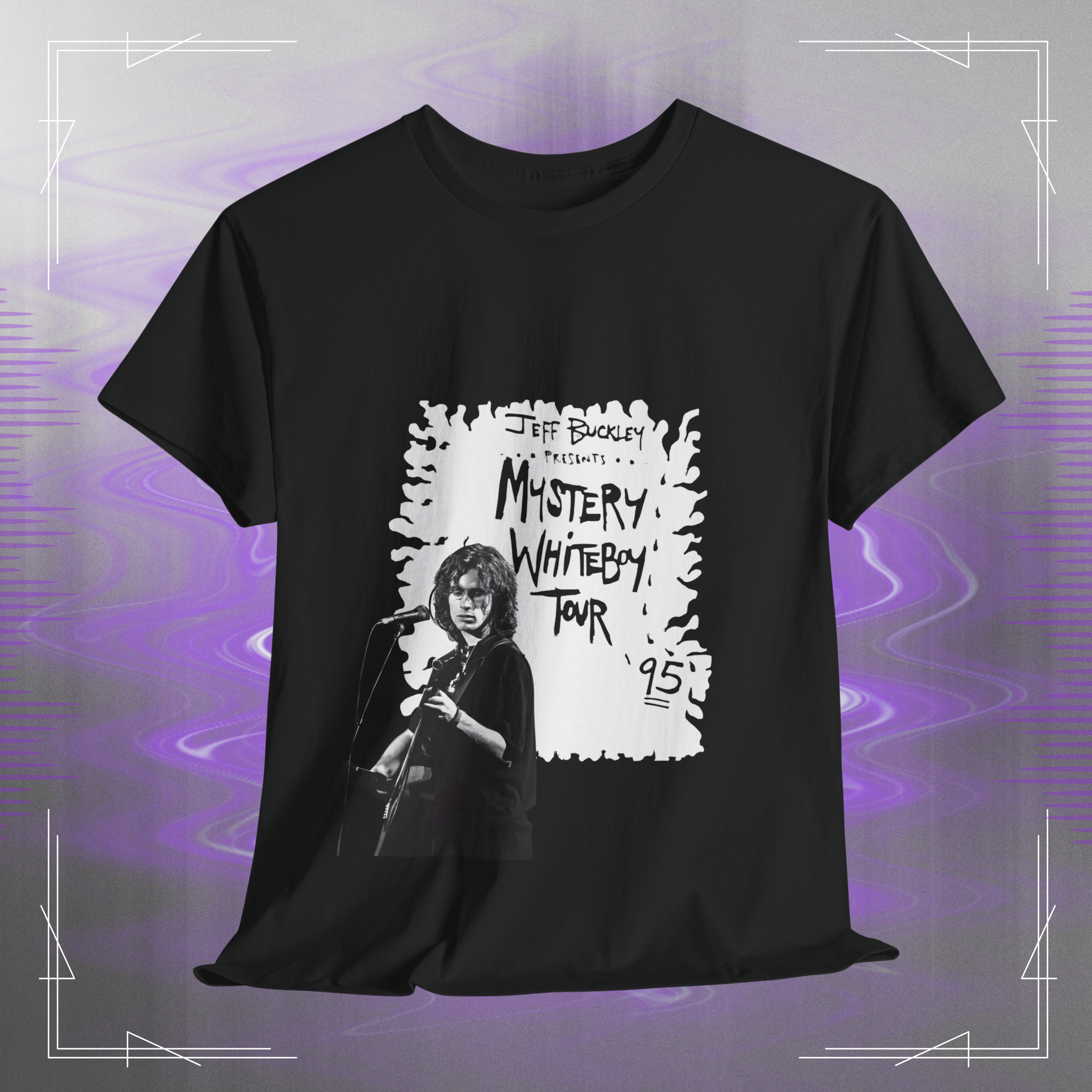 Jeff Buckley Mystery Whiteboy Tour 95 Vintage Music Unisex Tee