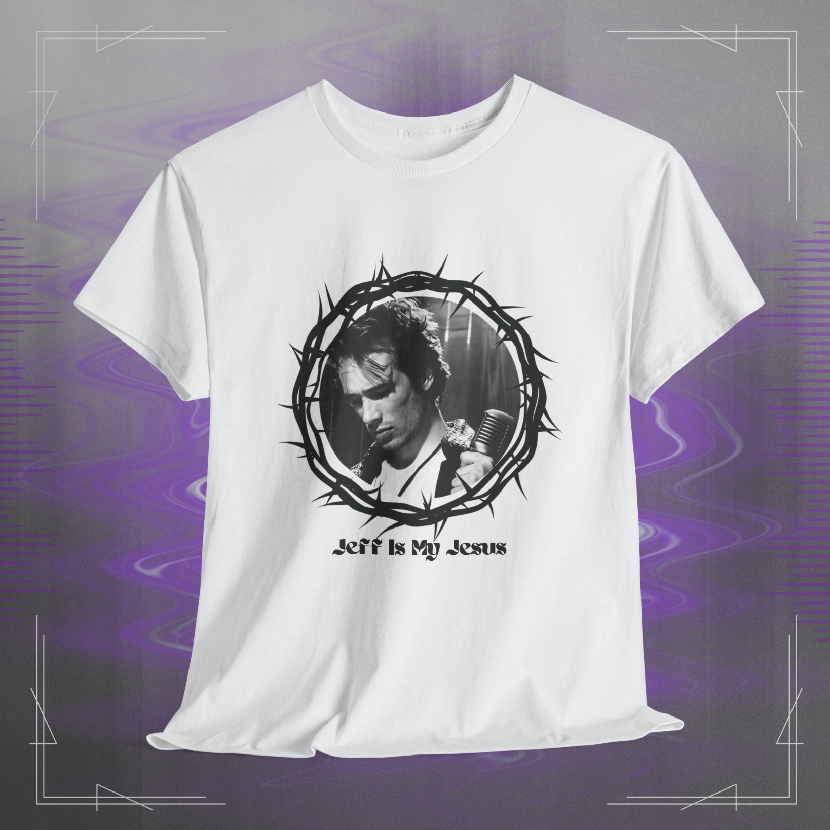 Jeff Is My Jesus Unisex Music Lover White T-Shirt product thumbnail image