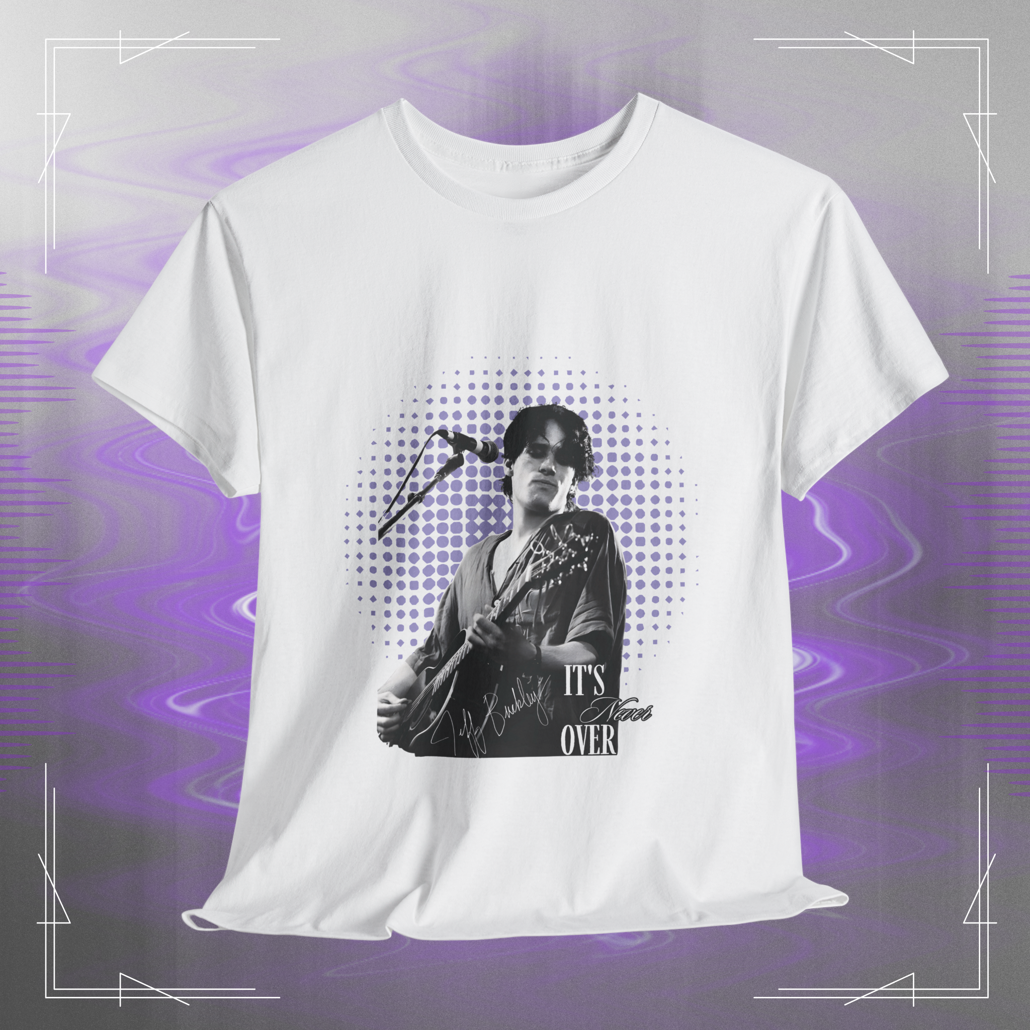 Jeff Buckley Forever Tribute Lyric Tee Vintage Rock Band Music Unisex Cotton Tee product thumbnail image Jeff Buckley Forever Tribute Lyric Tee Vintage Rock Band Music Unisex Cotton Tee product thumbnail image