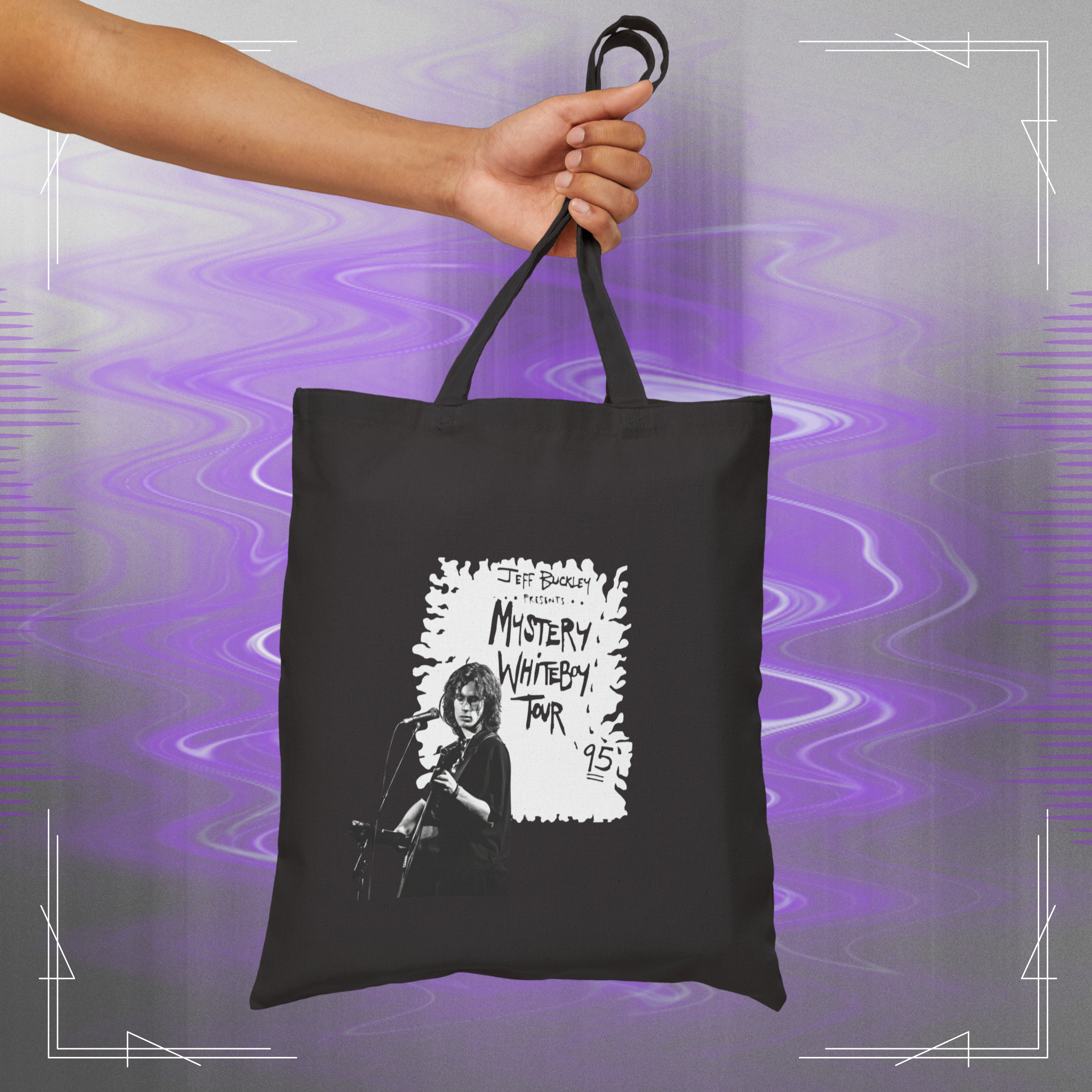 Jeff Buckley Mystery White Boy Grunge Music Eco Cotton Canvas Tote product thumbnail image Jeff Buckley Mystery White Boy Grunge Music Eco Cotton Canvas Tote product thumbnail image