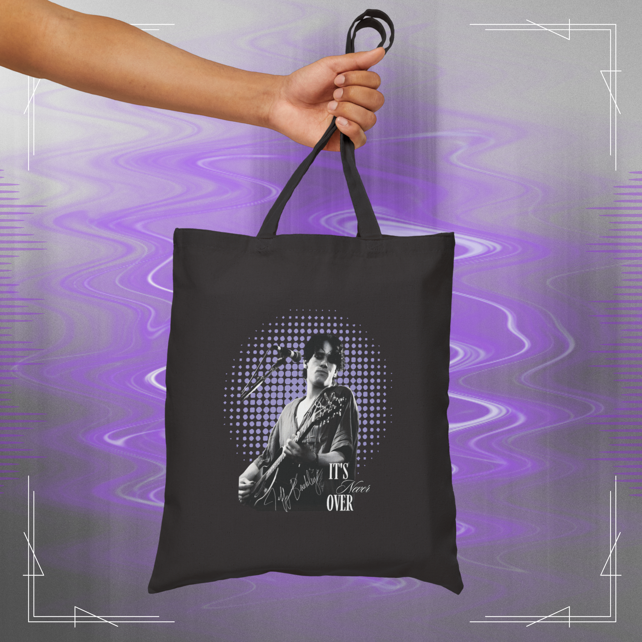 Jeff Buckley Grace Vintage Music Eco Cotton Tote Bag product thumbnail image