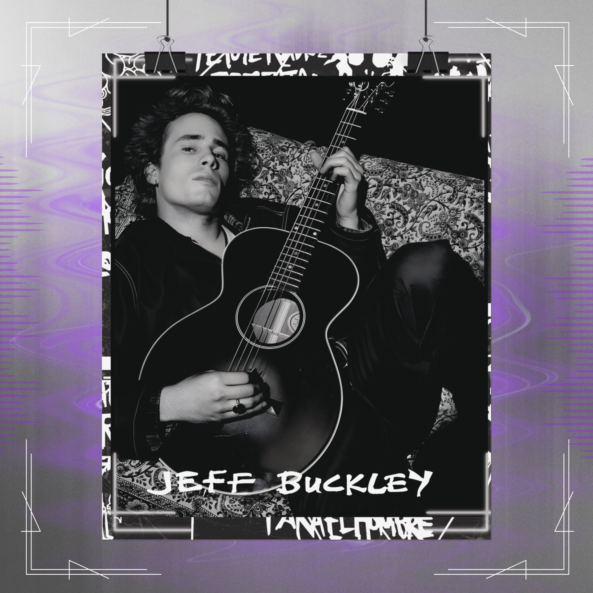 Jeff Buckley Legacy Vintage Music Poster Print (A3/A4 Sizes) product thumbnail image
