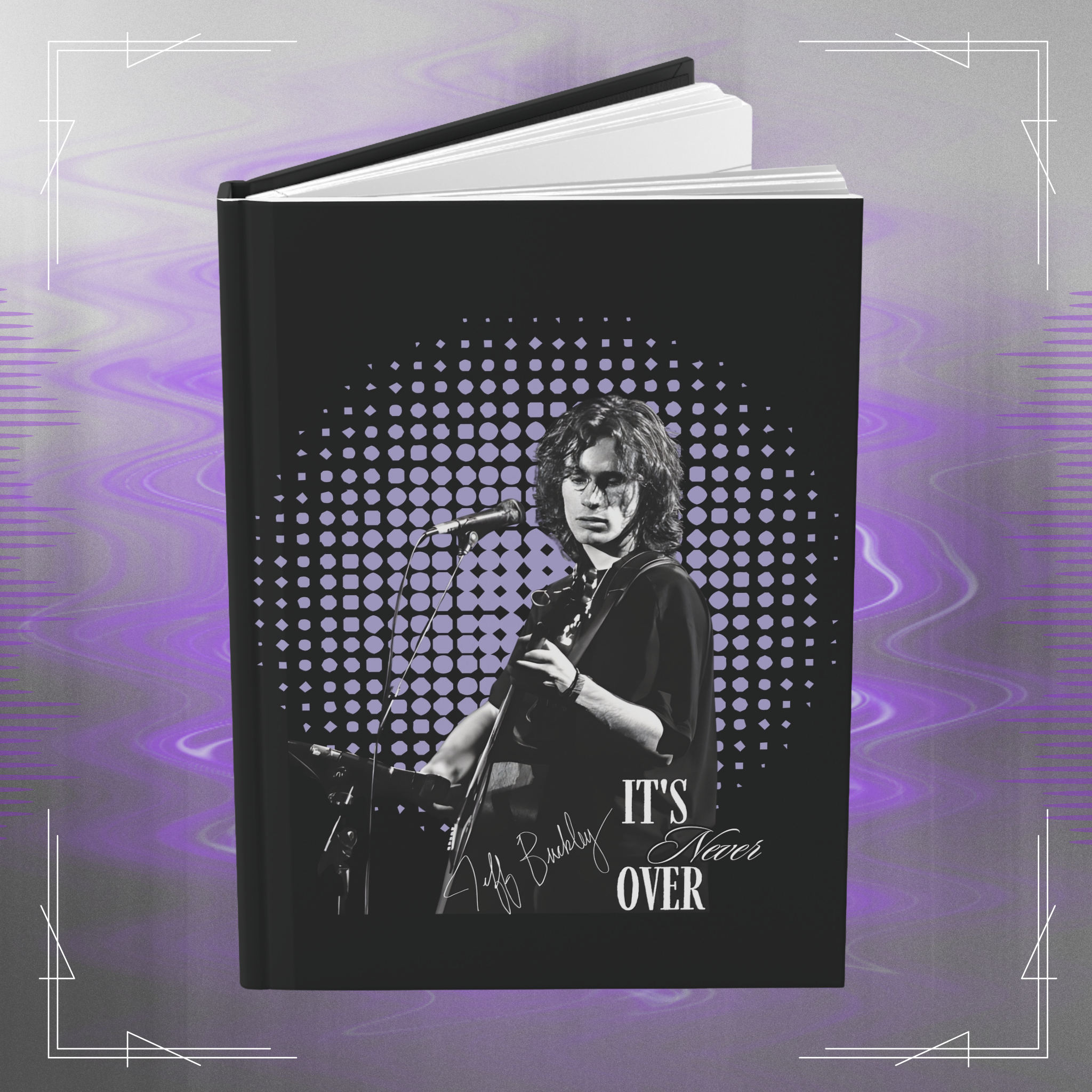 Jeff Buckley It's Never Over Lined Songwriting Hardcover Journal