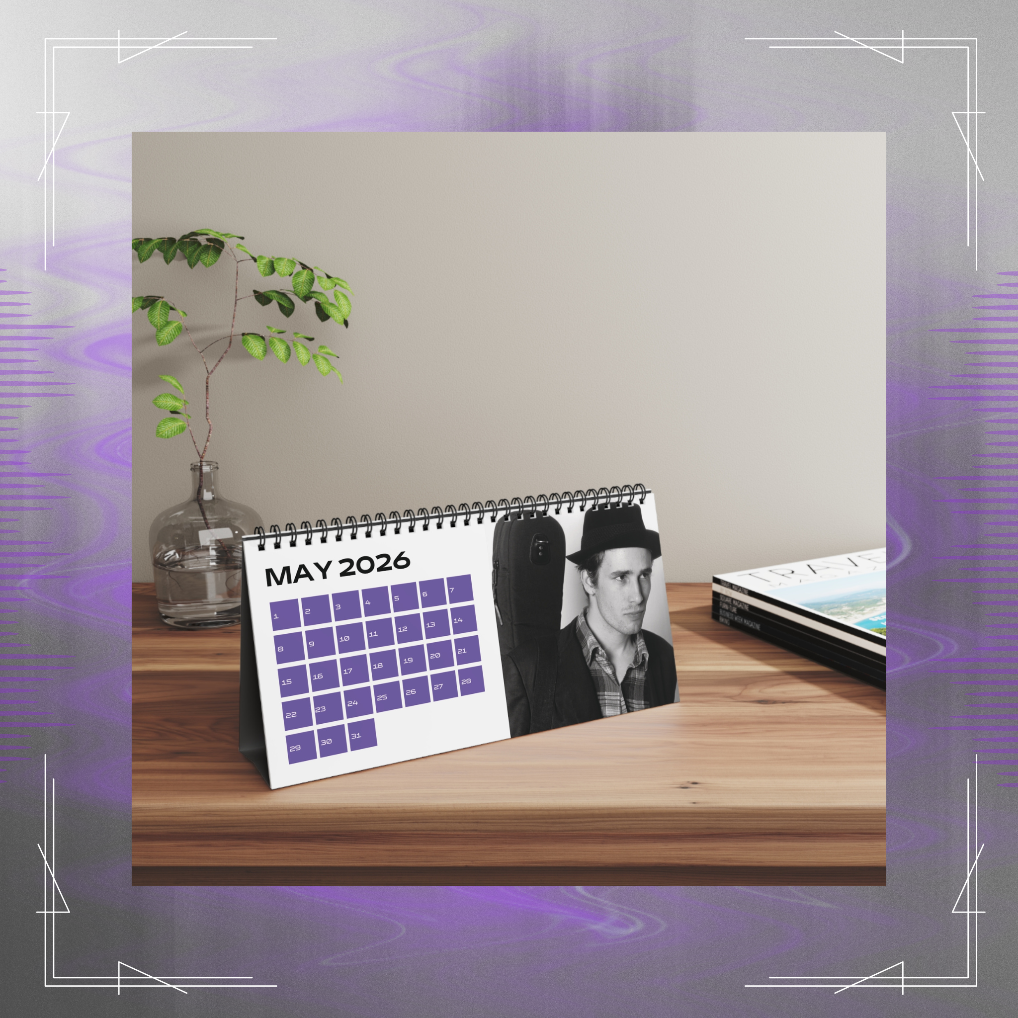 Jeff Buckley 2026 Desk Calendar – Limited Vintage Tribute product thumbnail image