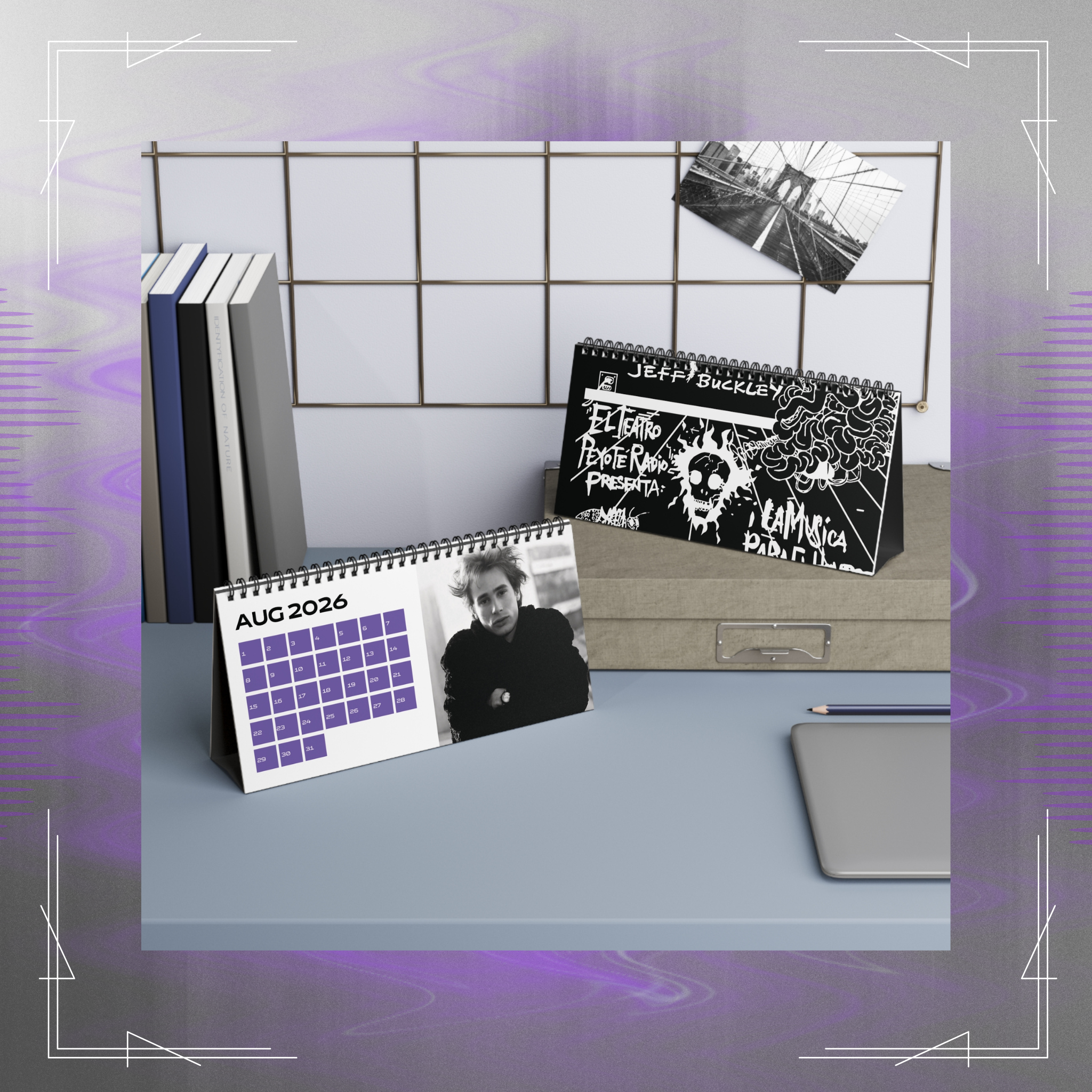Jeff Buckley 2026 Desk Calendar – Limited Vintage Tribute product thumbnail image Jeff Buckley 2026 Desk Calendar – Limited Vintage Tribute product thumbnail image