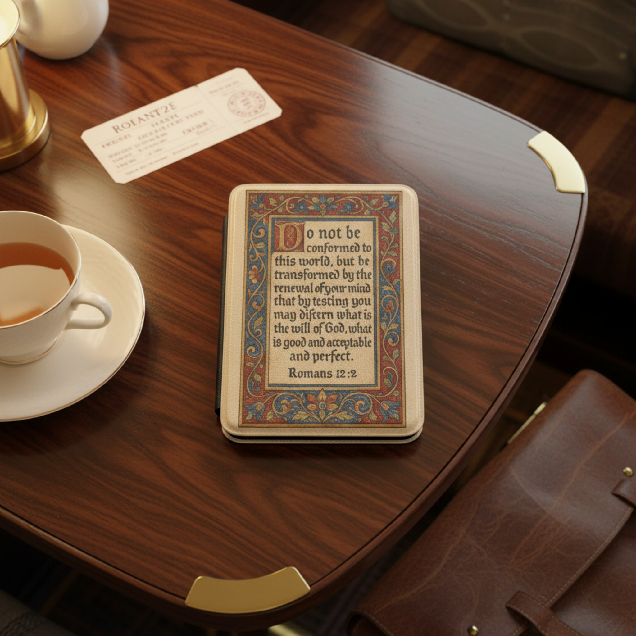 Bible Verse Kindle Case | Illuminated Manuscript Design product thumbnail image Bible Verse Kindle Case | Illuminated Manuscript Design product thumbnail image
