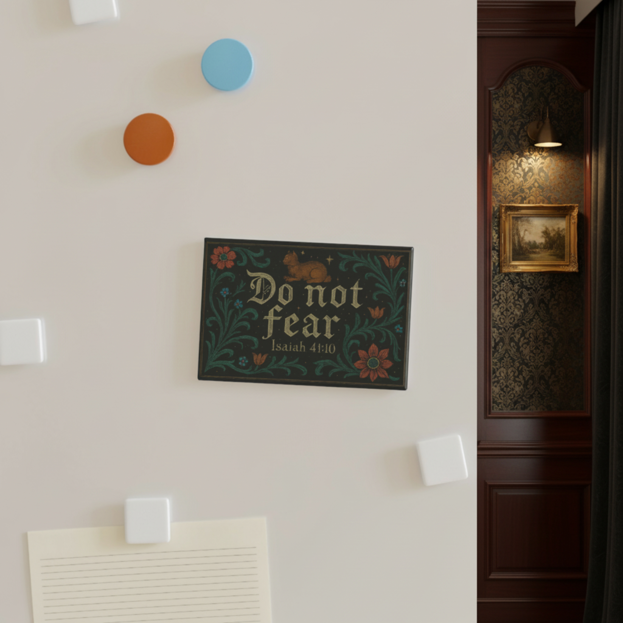 Floral Rustic Scripture Fridge Magnet product thumbnail image