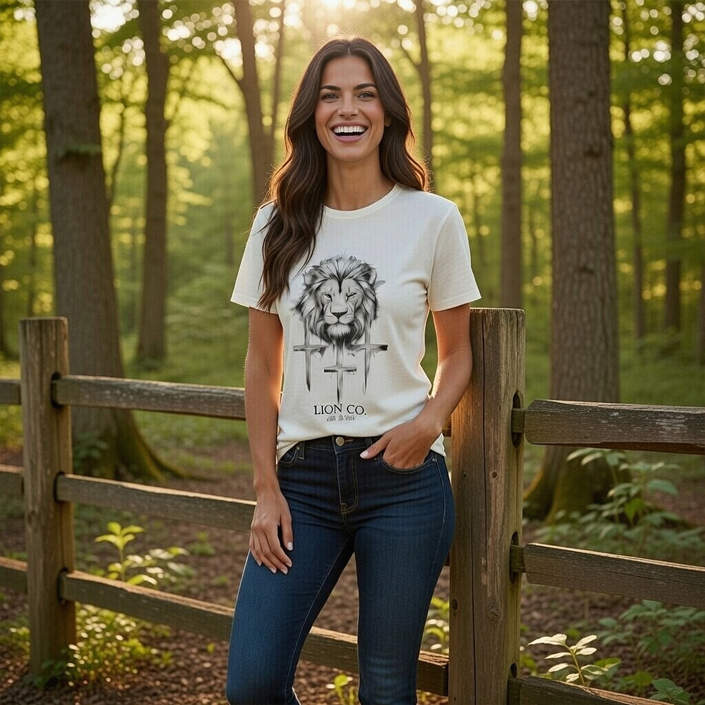 Lion Co. Graphic Tee — Vintage Lion Head Illustration Shirt product thumbnail image Lion Co. Graphic Tee — Vintage Lion Head Illustration Shirt product thumbnail image