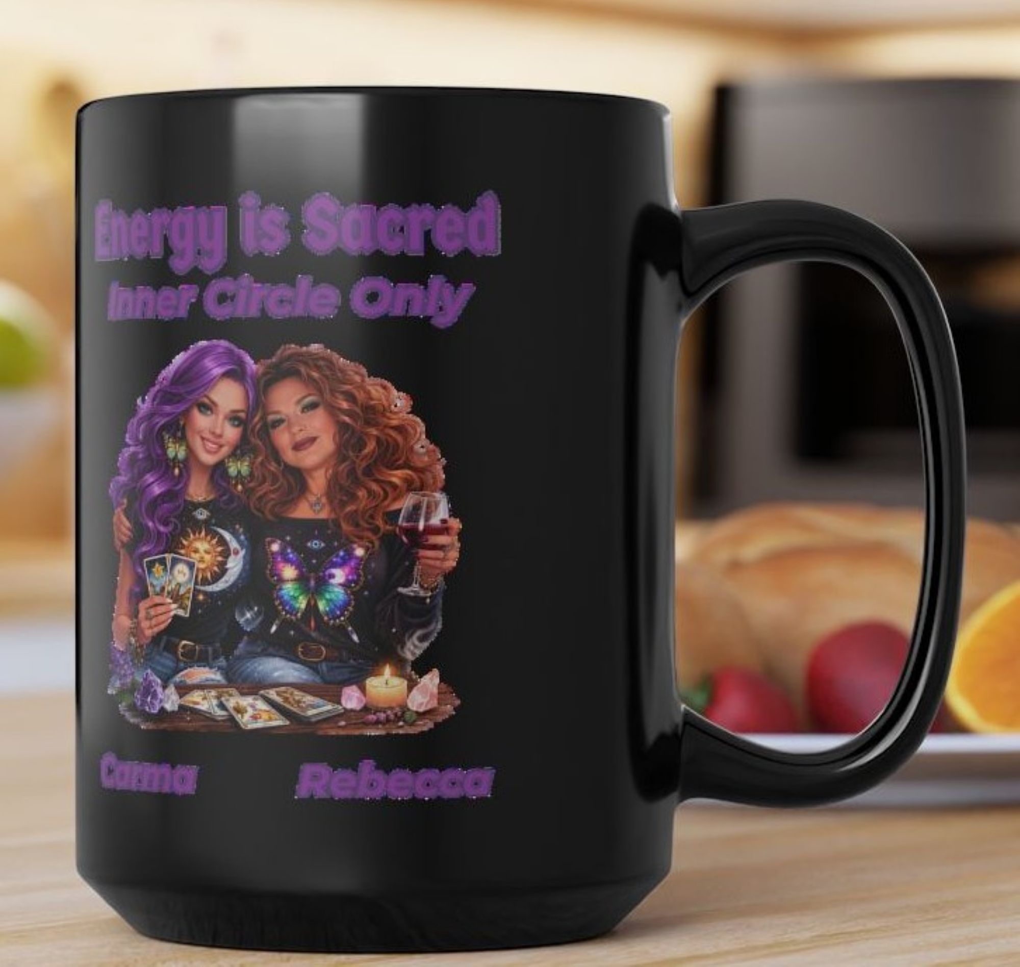 Energy Is Sacred Black Mug — Inner Circle Only Coffee Cup (image) product thumbnail image Energy Is Sacred Black Mug — Inner Circle Only Coffee Cup (image) product thumbnail image