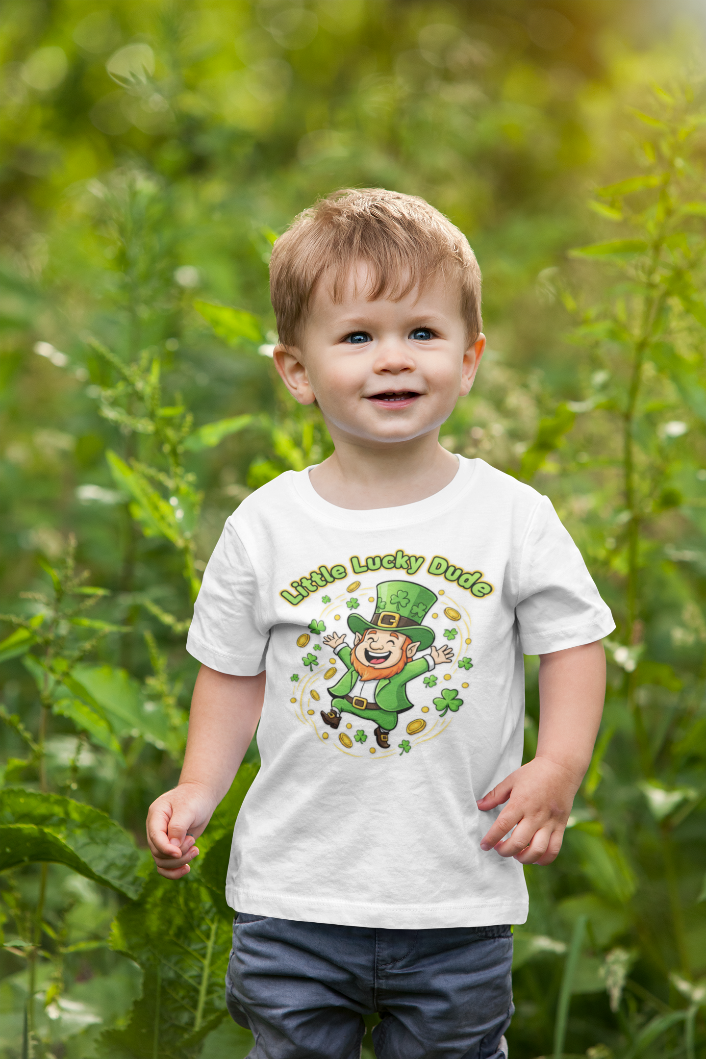 Lucky Little Dude Toddler Shirt – St Patrick’s Day Boy Tee – Cute Leprechaun Kids Shirt – Funny Shamrock March Outfit product thumbnail image