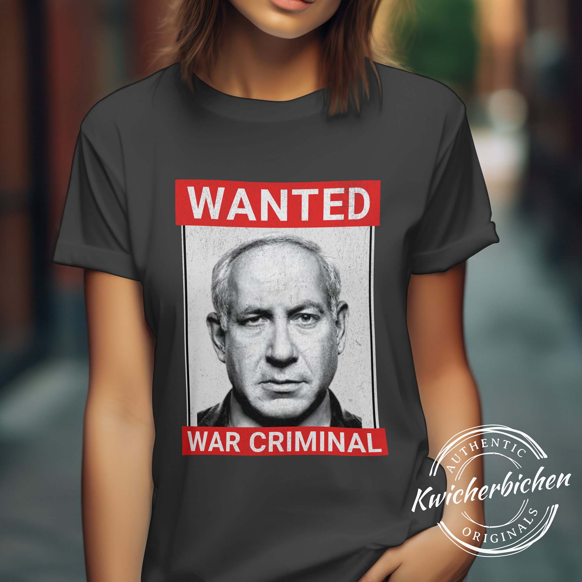 Netanyahu Parody Wanted Poster Unisex Jersey Short Sleeve t-shirt  product thumbnail image