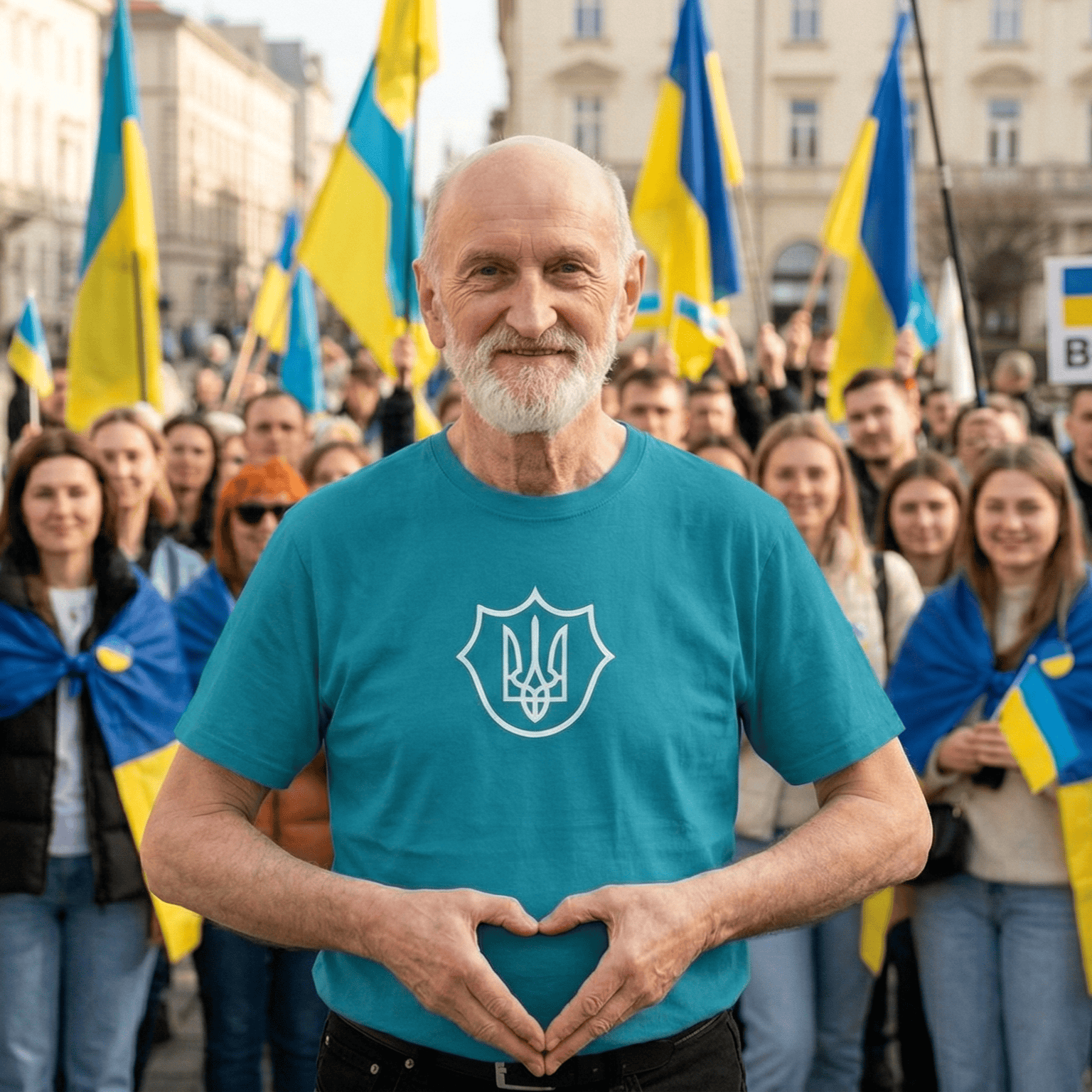 Ukrainian Trident badge t-shirts