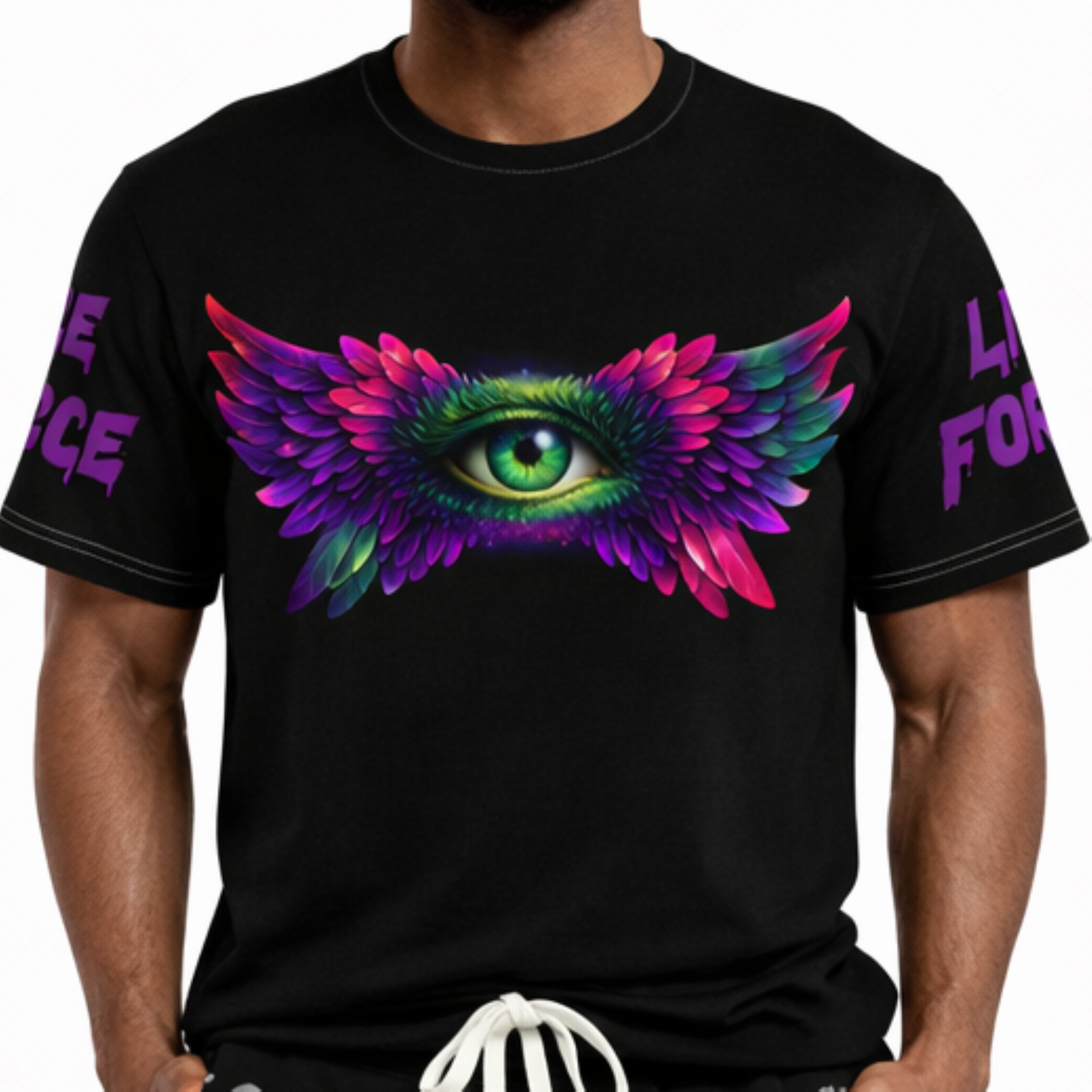 All-Seeing Winged Eye Tee | Protection Graphic | LIFE FORCE Edition product thumbnail image All-Seeing Winged Eye Tee | Protection Graphic | LIFE FORCE Edition product thumbnail image