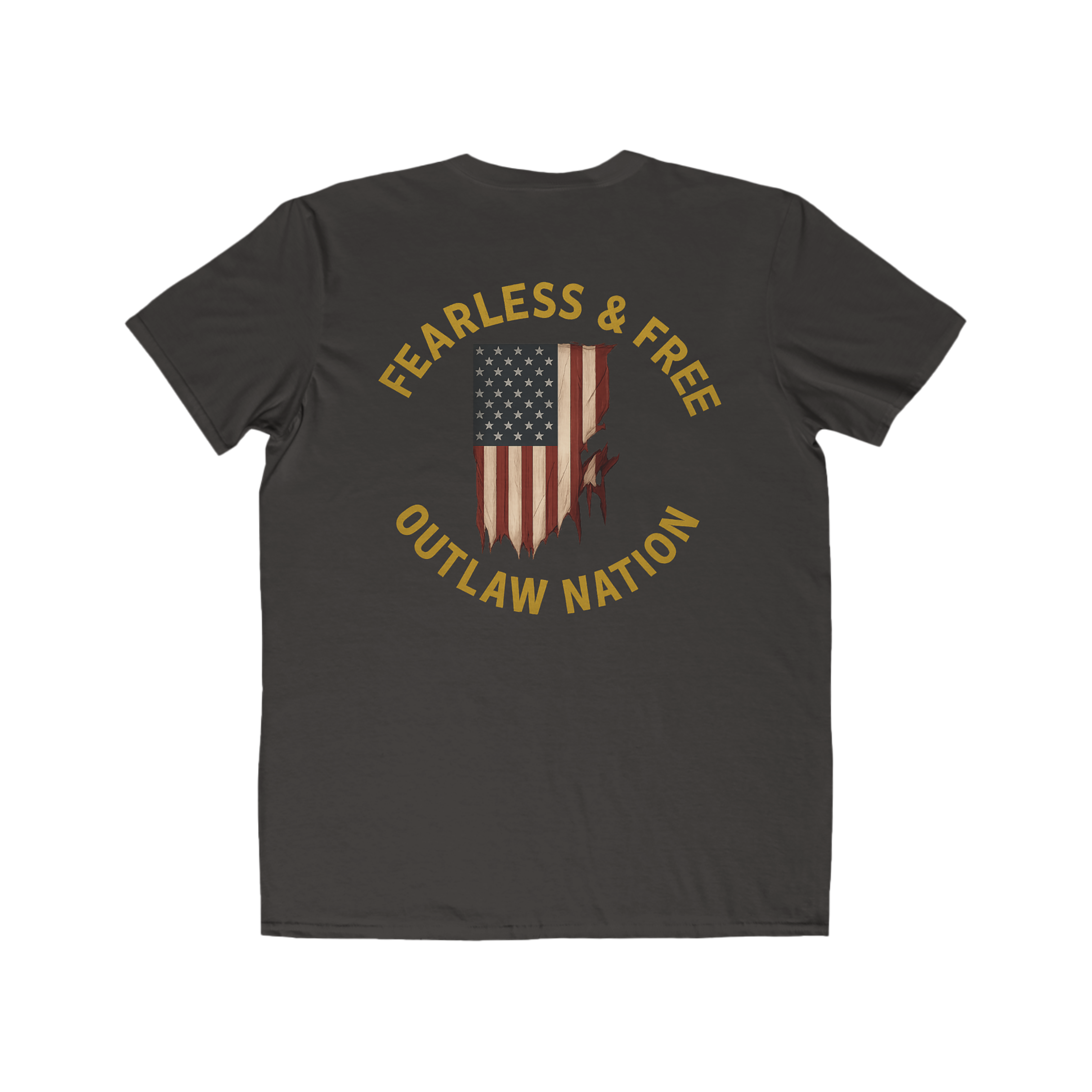 Men's Tee – Fearless & Free Outlaw Nation American Flag Graphic product thumbnail image Men's Tee – Fearless & Free Outlaw Nation American Flag Graphic product thumbnail image