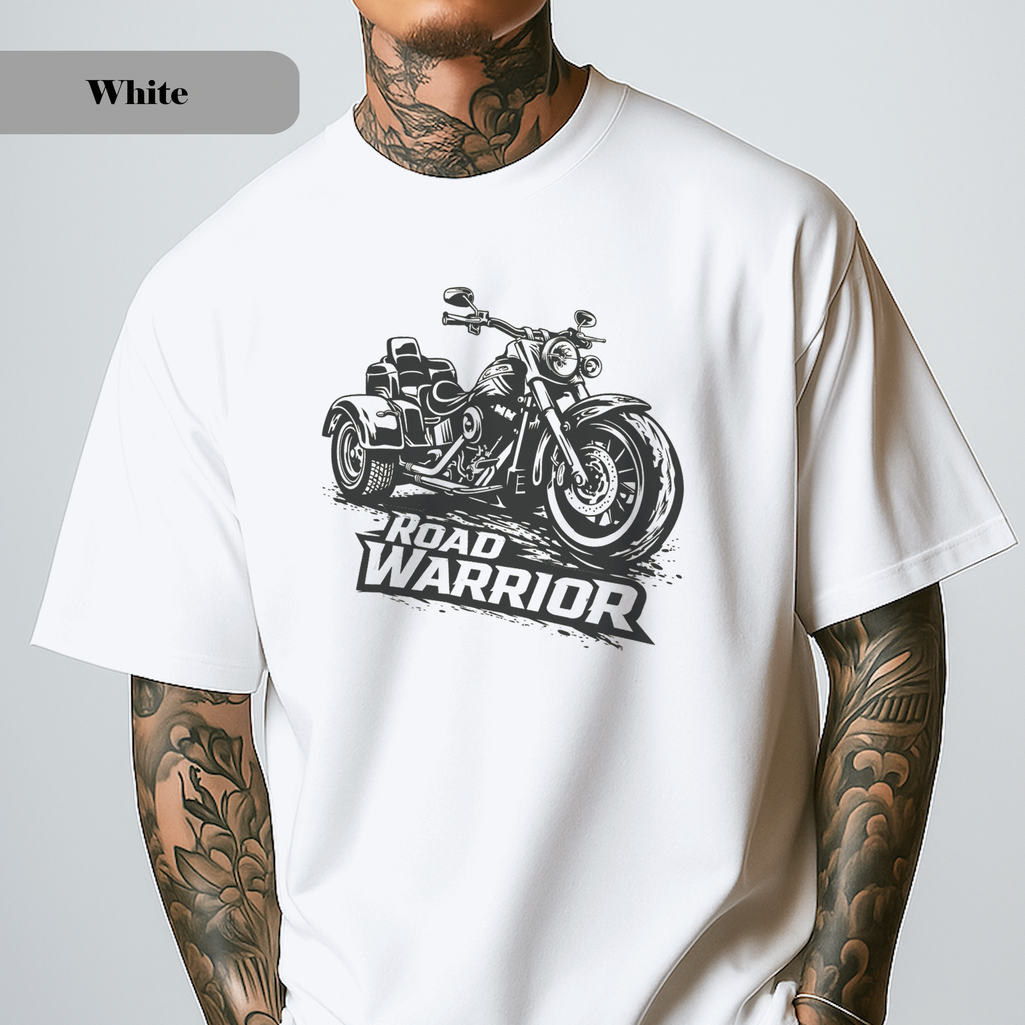 Road Warrior Trike Shirt: Trike Motorcycle T-Shirt, Three Wheels Tee, Gift for Tiker product thumbnail image Road Warrior Trike Shirt: Trike Motorcycle T-Shirt, Three Wheels Tee, Gift for Tiker product thumbnail image