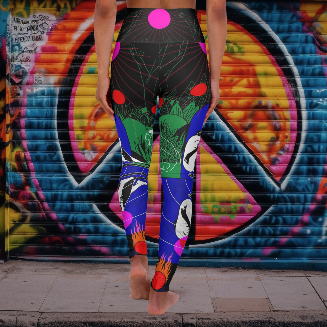 Solar Jungle — Graphic Art Leggings product thumbnail image Solar Jungle — Graphic Art Leggings product thumbnail image