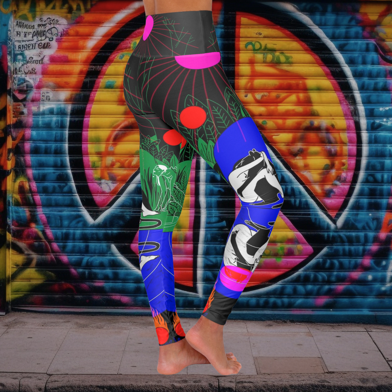 Solar Jungle — Graphic Art Leggings product thumbnail image