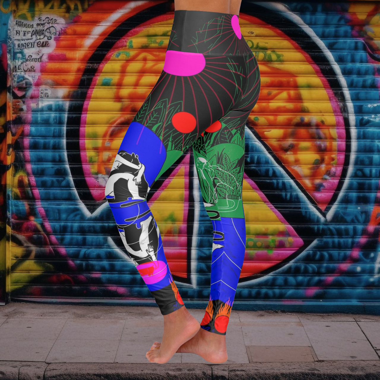 Solar Jungle — Graphic Art Leggings product thumbnail image