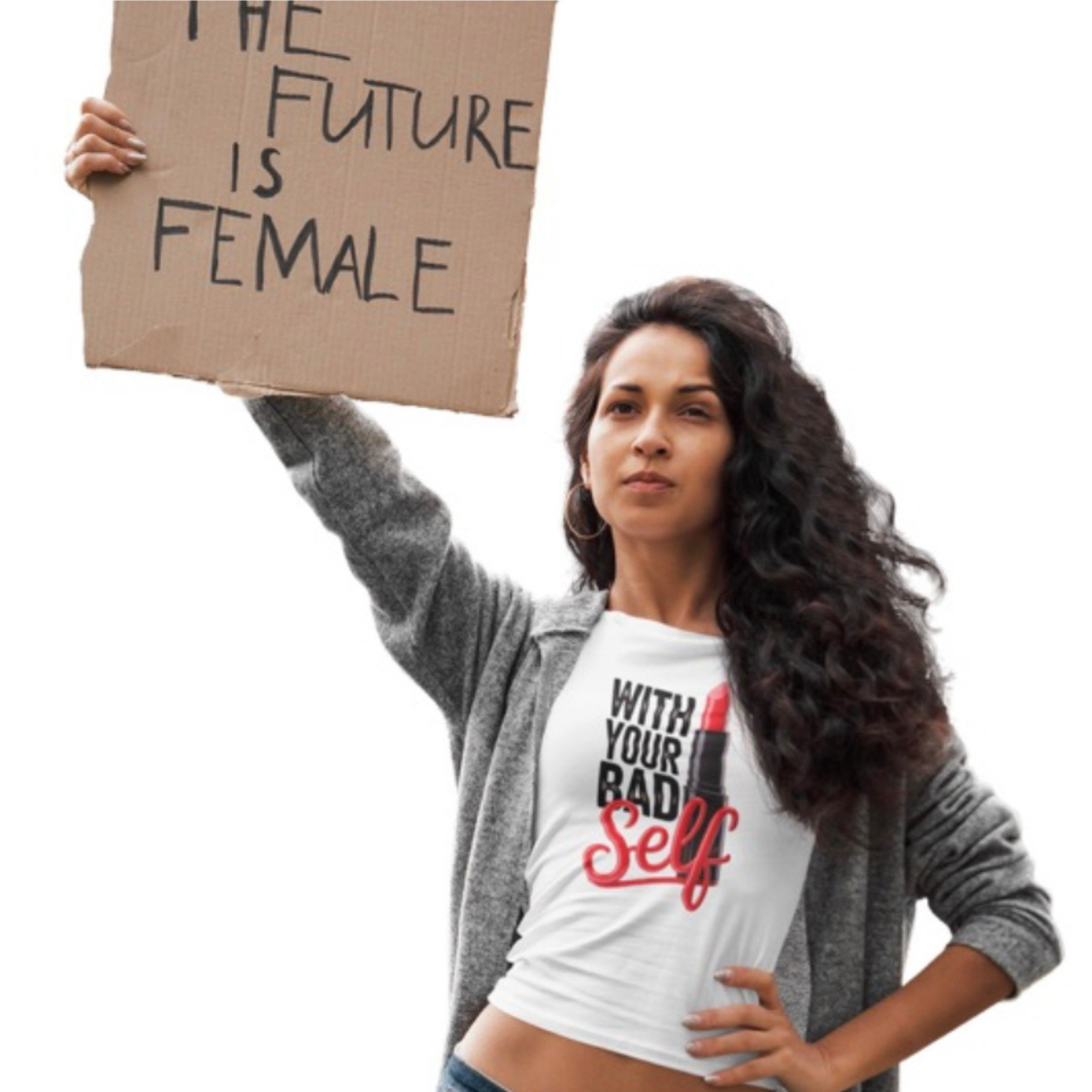 Ladies' V-Neck T-Shirt product thumbnail image