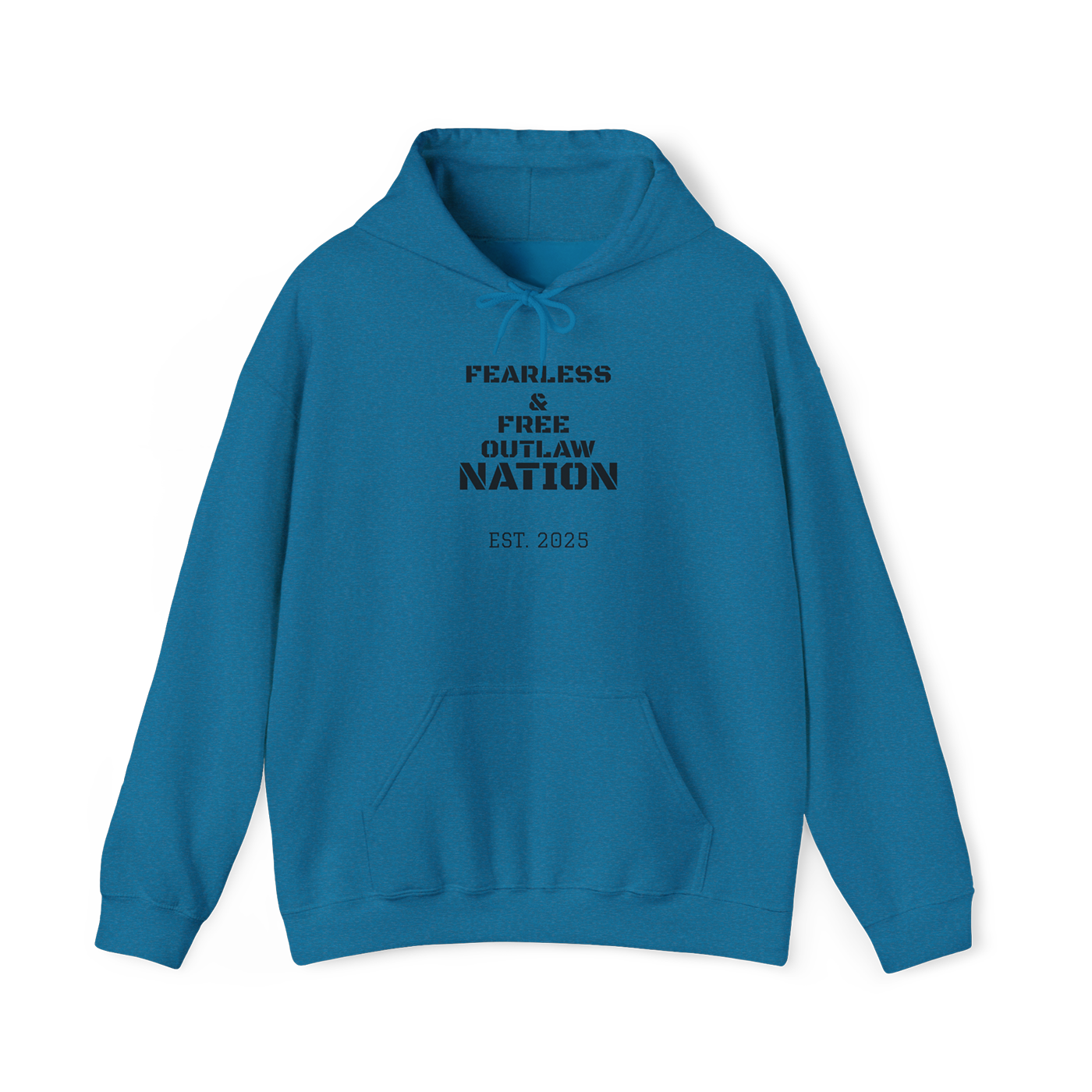 Outlaw Nation Hoodie — "Fearless &amp; Free" Pullover Sweatshirt