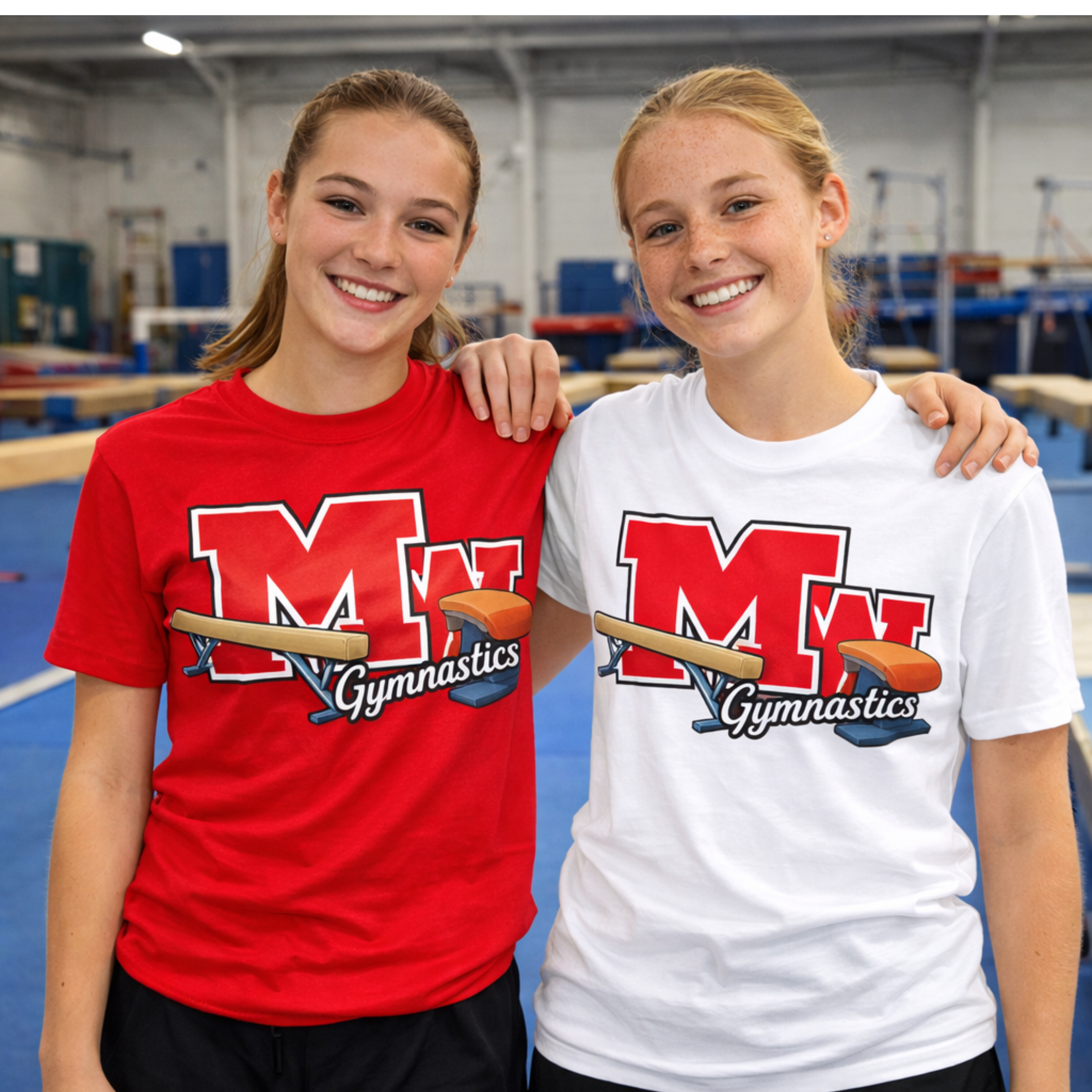 MW Gymnastics Team T-Shirt — Gymnast Logo Tee for Athletes &amp; Fans product thumbnail image