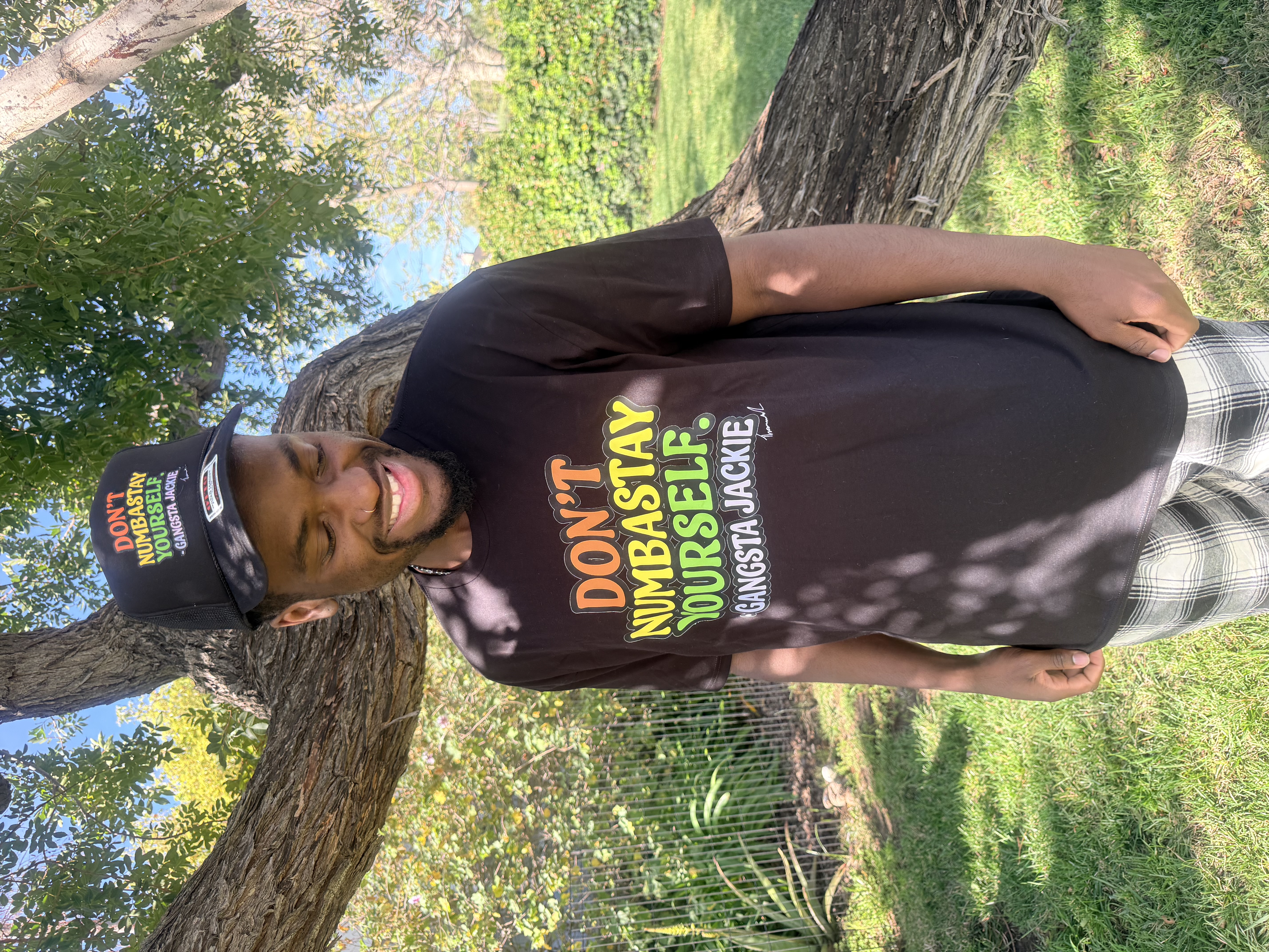 Jackie’s Signature Phrase “Don’t Numbastay Yourself” Retro Colorful T-Shirt 