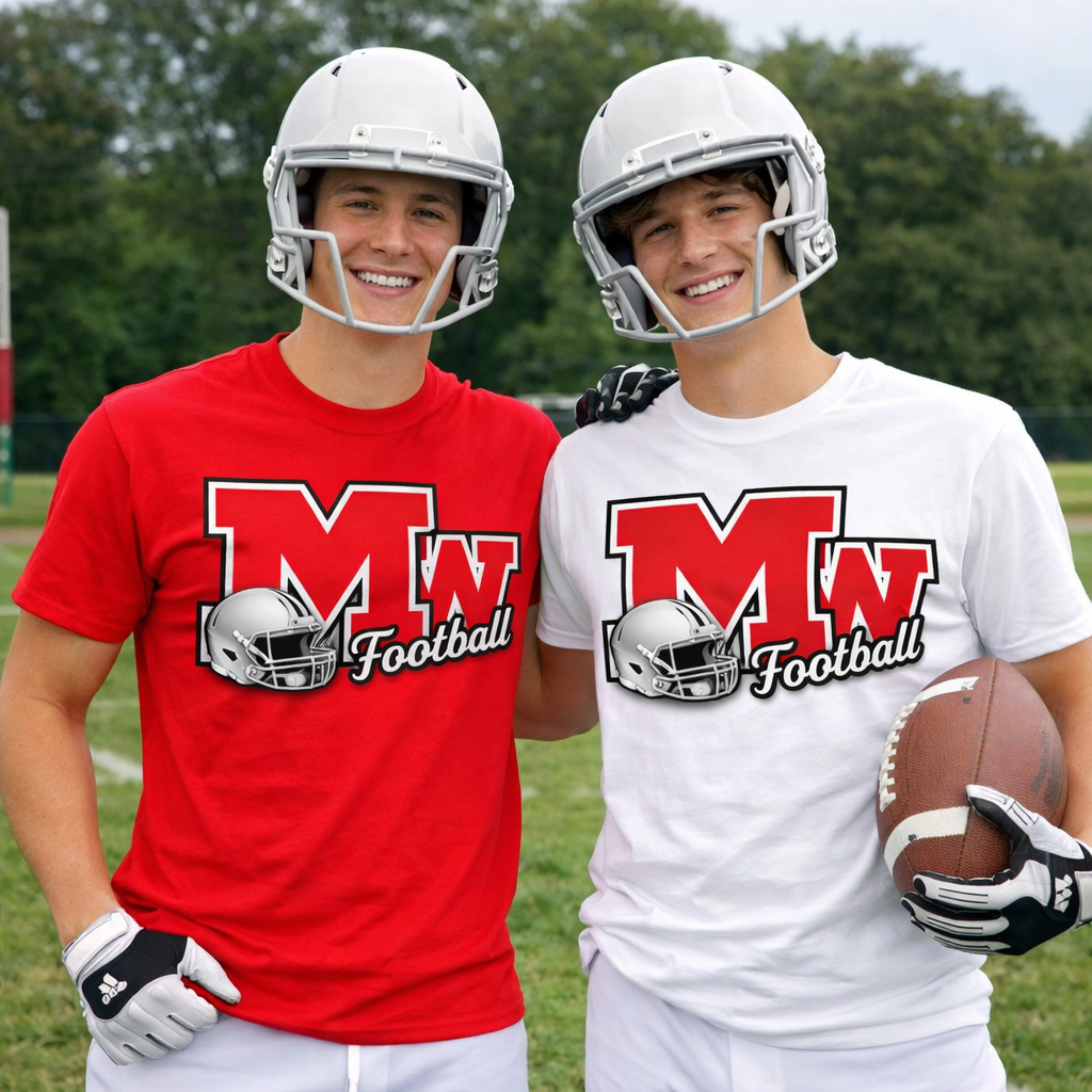 MW Football Vintage Helmet Tee product thumbnail image