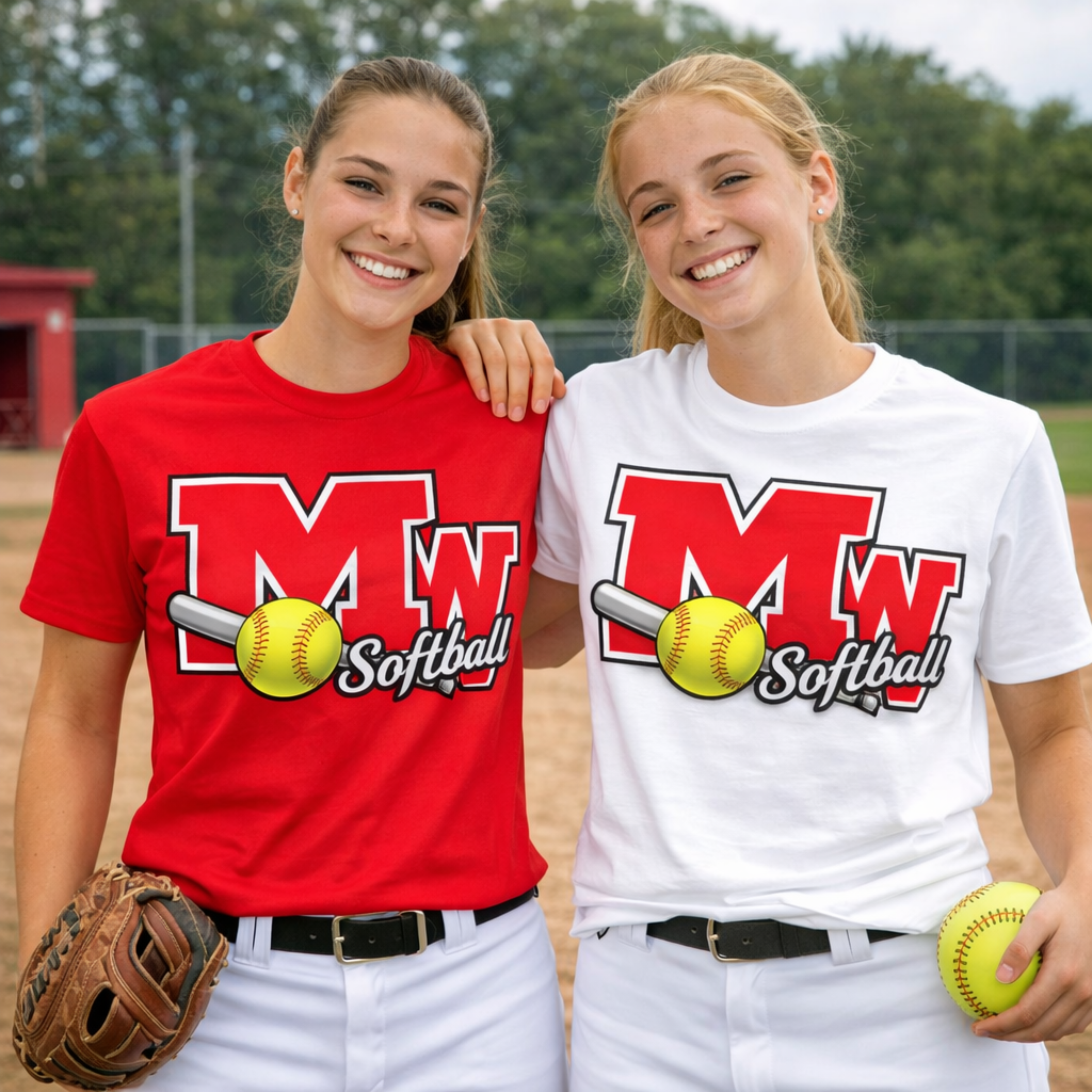 MW Softball Team Logo T-Shirt product thumbnail image