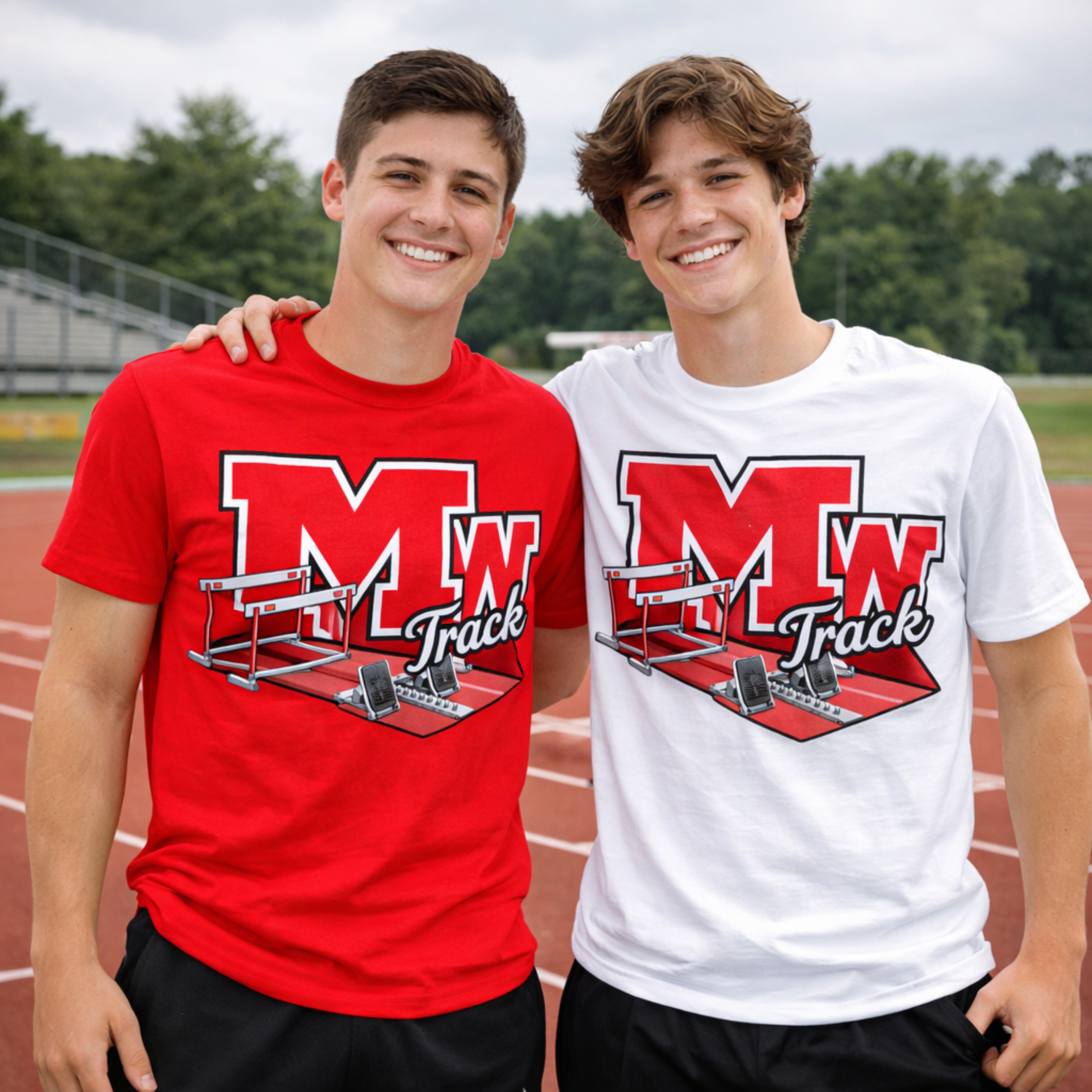 MW Track Graphic T-Shirt — Varsity Track &amp; Field Tee product thumbnail image