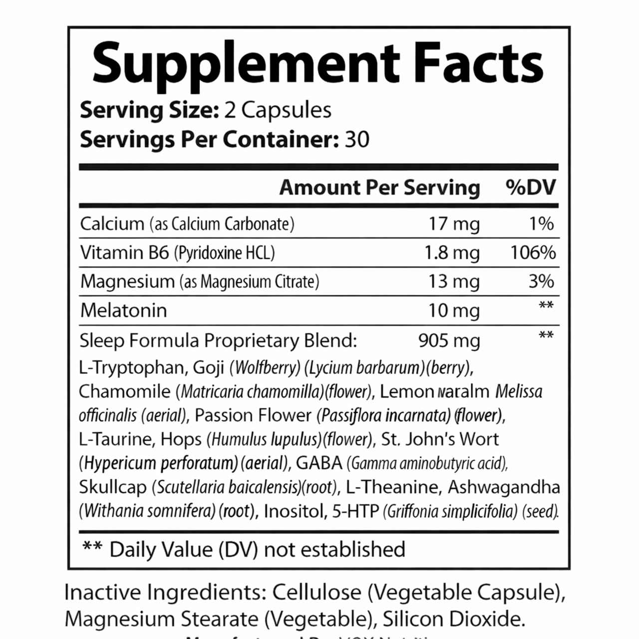 Sleep Supplement (60 Capsules) product thumbnail image