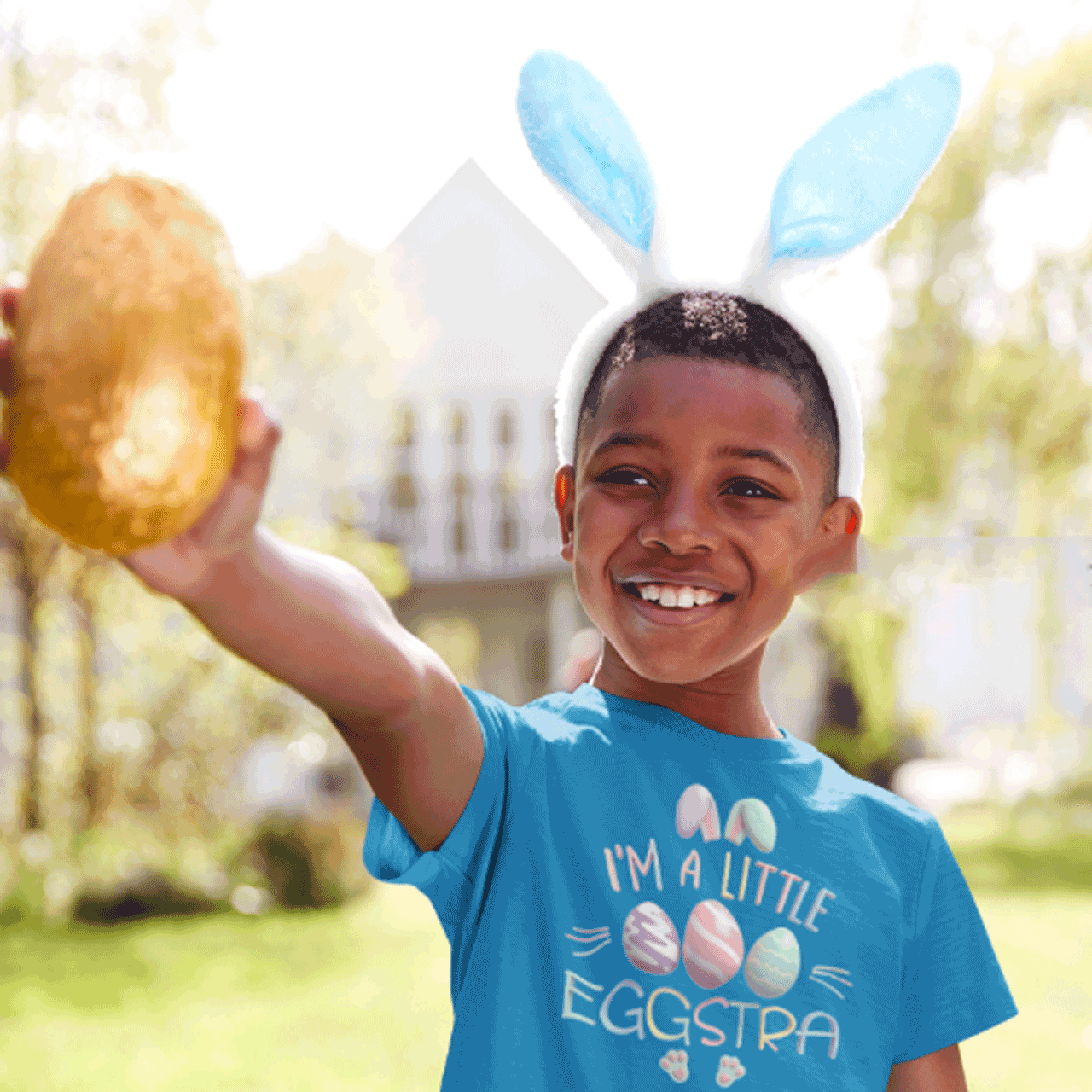 "I’m A Little Eggstra" Pastel Easter Egg Shirt Kids Tee product thumbnail image "I’m A Little Eggstra" Pastel Easter Egg Shirt Kids Tee product thumbnail image