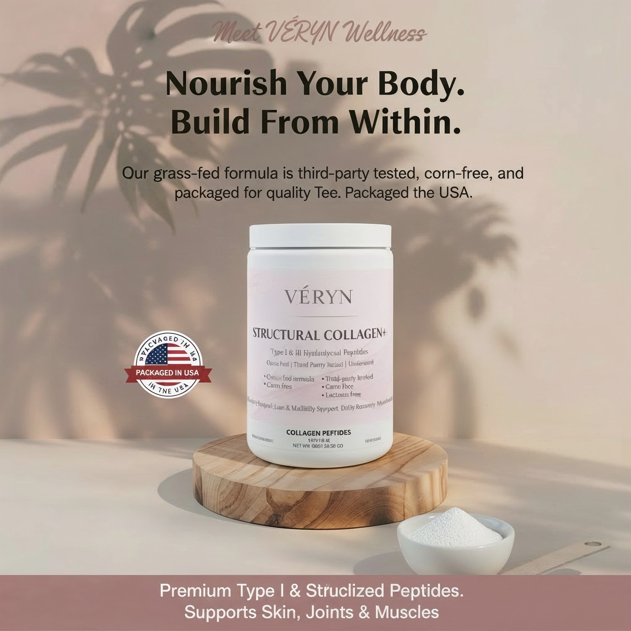 VÉRYN Wellness Structural Collagen+ — Type I & III Collagen Peptides product thumbnail image VÉRYN Wellness Structural Collagen+ — Type I & III Collagen Peptides product thumbnail image