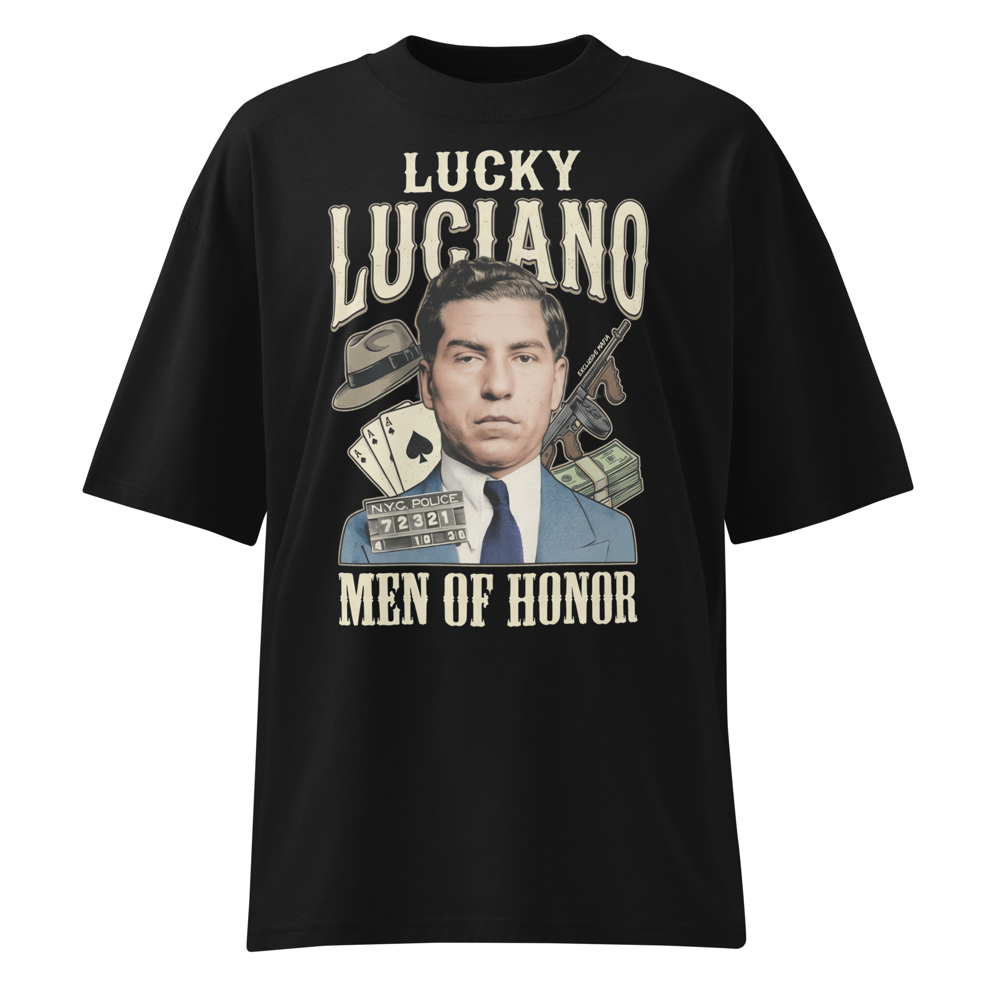 Lucky Luciano T-Shirt "Men of Honor" product thumbnail image Lucky Luciano T-Shirt "Men of Honor" product thumbnail image