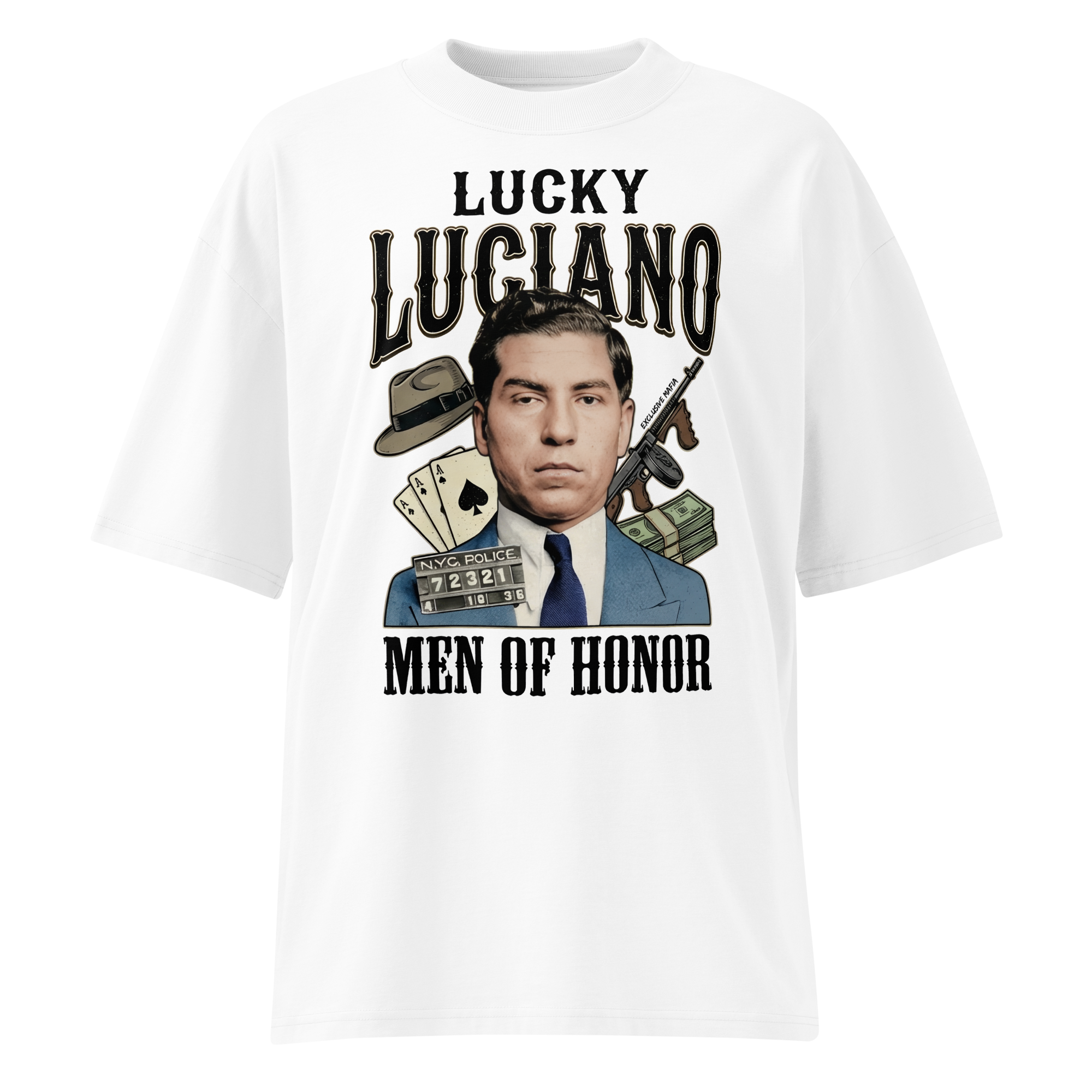 Lucky Luciano T-Shirt "Men of Honor" product thumbnail image Lucky Luciano T-Shirt "Men of Honor" product thumbnail image