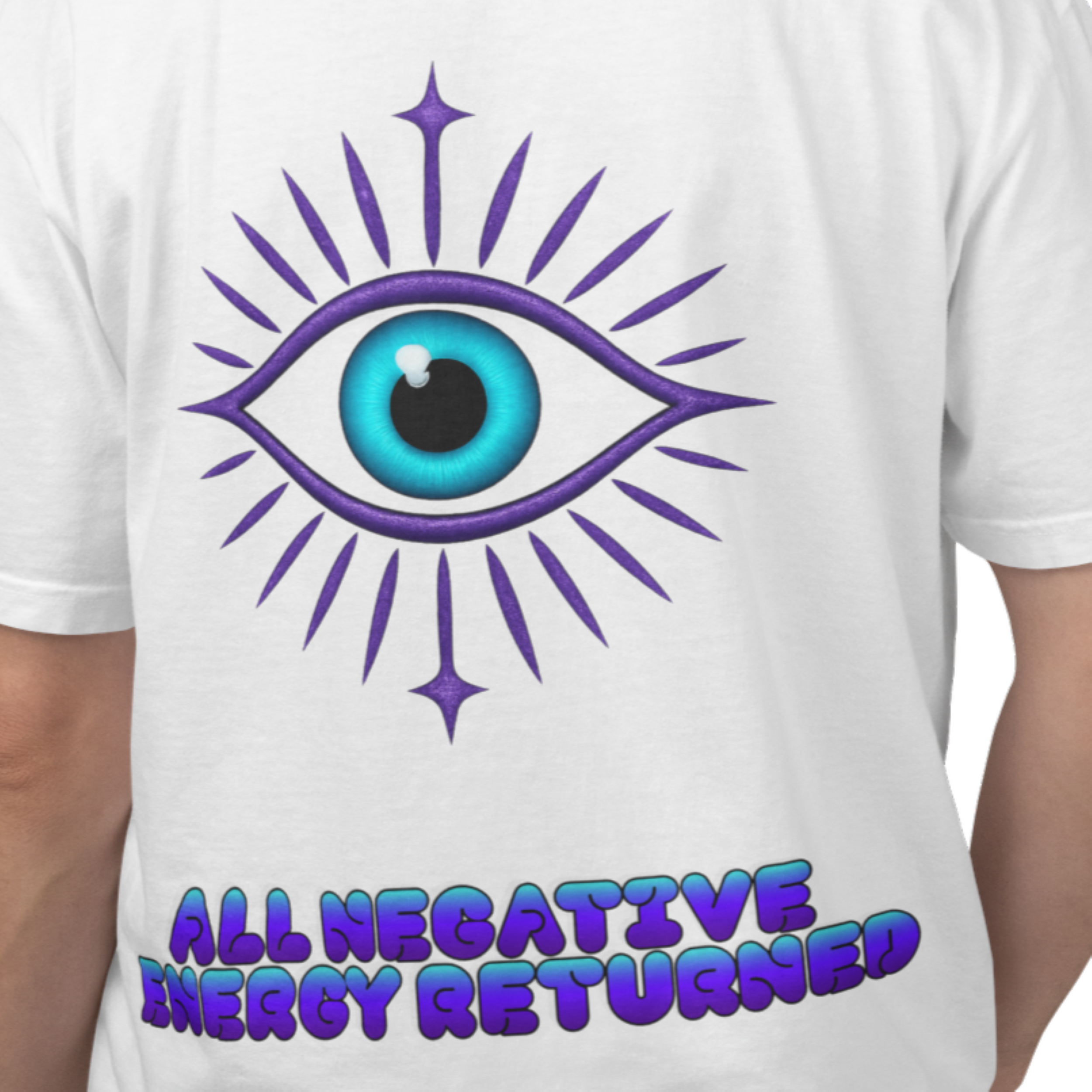 All Negative Energy Returned Eye T-Shirt — Mystic Evil Eye Graphic Te product thumbnail image All Negative Energy Returned Eye T-Shirt — Mystic Evil Eye Graphic Te product thumbnail image