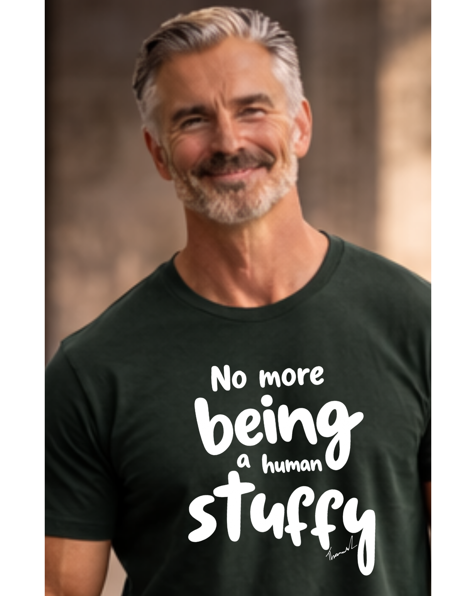 Jackie’s Signature Phrase “No More Being A Human Stuffy” Retro T-Shirt 