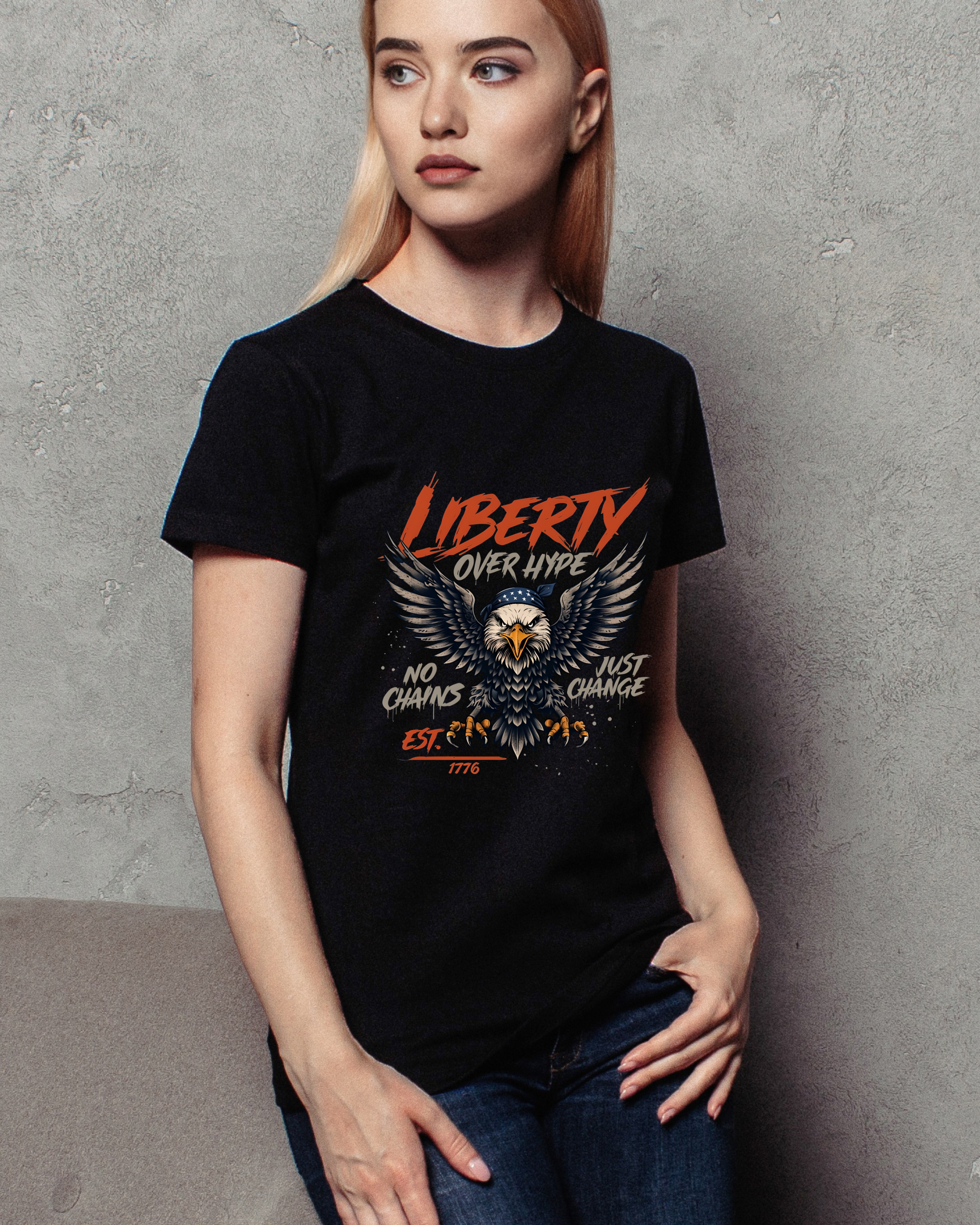 Patriotic Eagle Tee - Liberty Eagle T-shirt for Independence Day product thumbnail image
