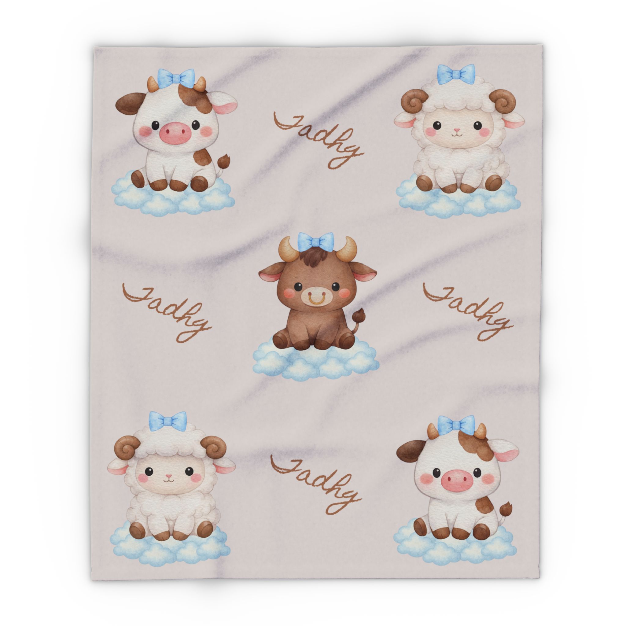 Personalised Farmyard Animal Arctic Fleece Blanket product thumbnail image