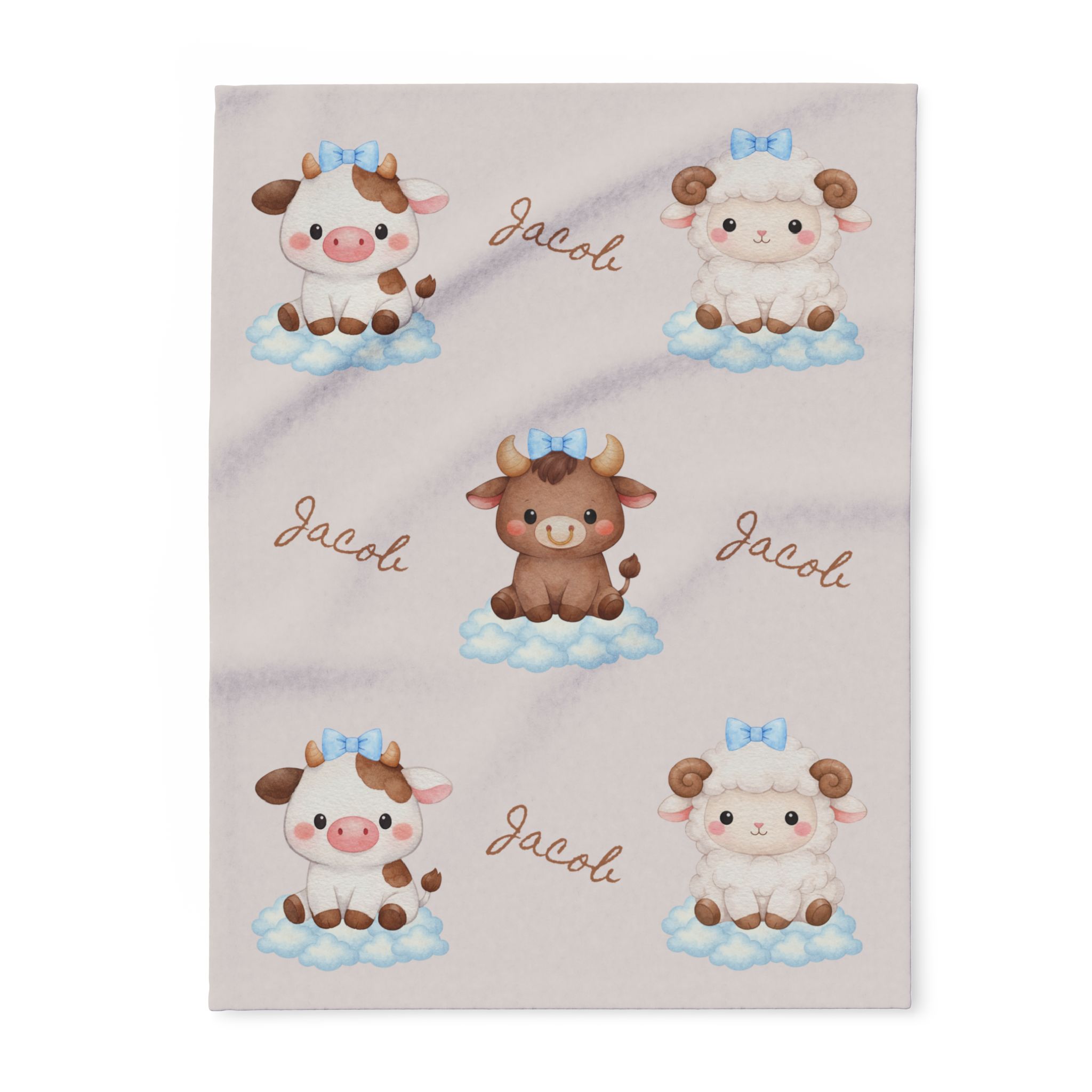 Personalised Farmyard Animal Arctic Fleece Blanket product thumbnail image
