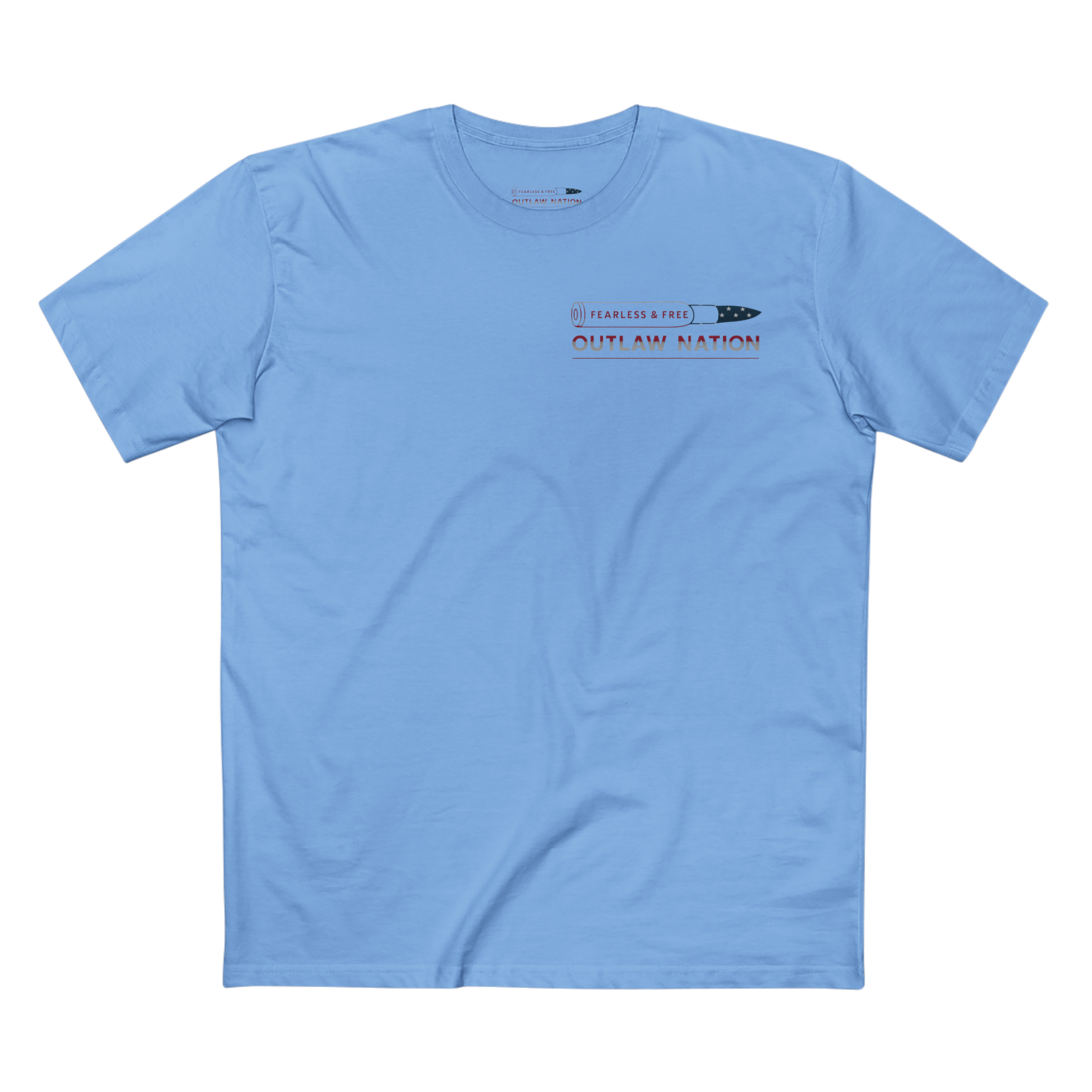 MENS-To Be Free You Must Be Fearless -Tee - Outlaw Nation Patriotic Graphic T-Shirt product thumbnail image