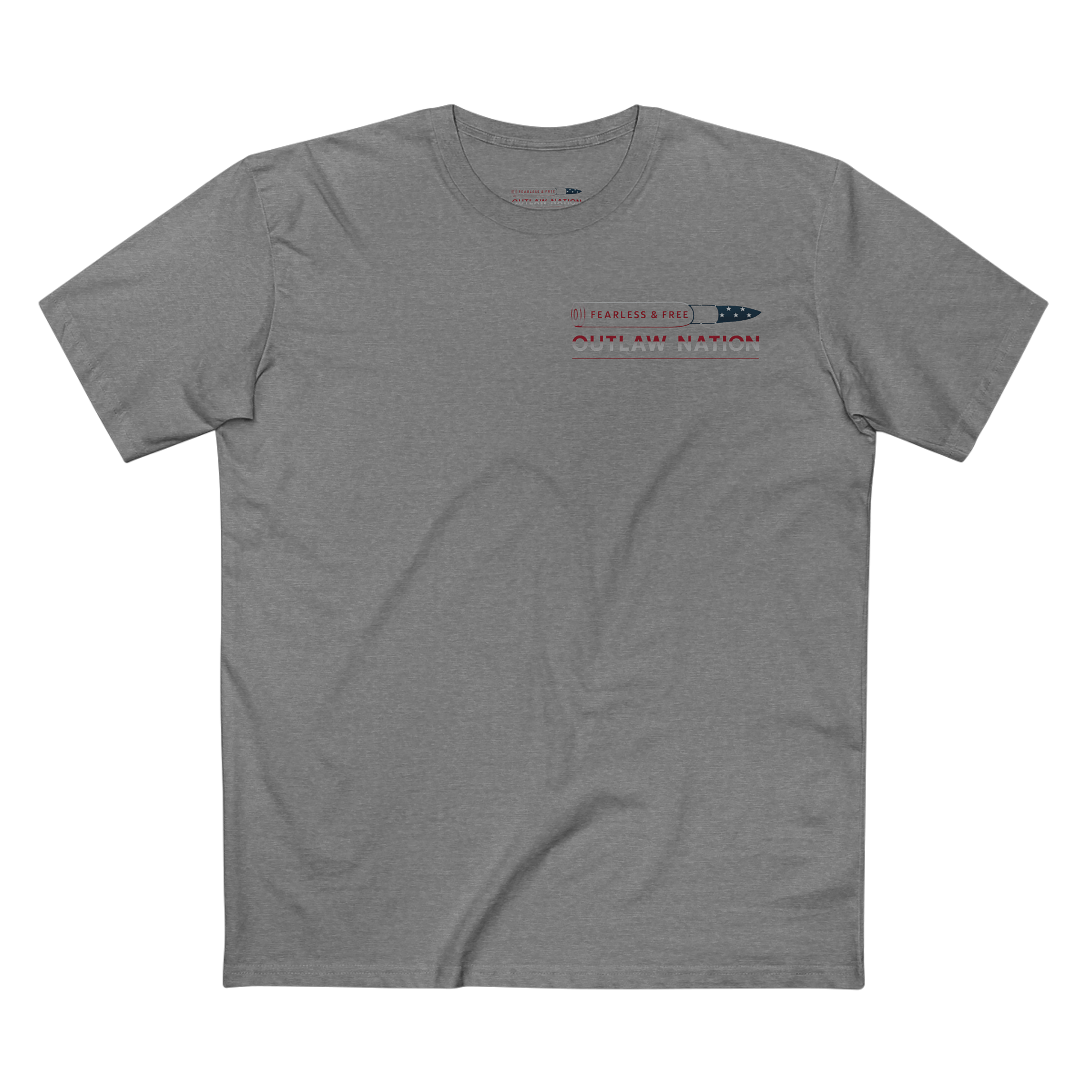 MENS-To Be Free You Must Be Fearless -Tee - Outlaw Nation Patriotic Graphic T-Shirt product thumbnail image