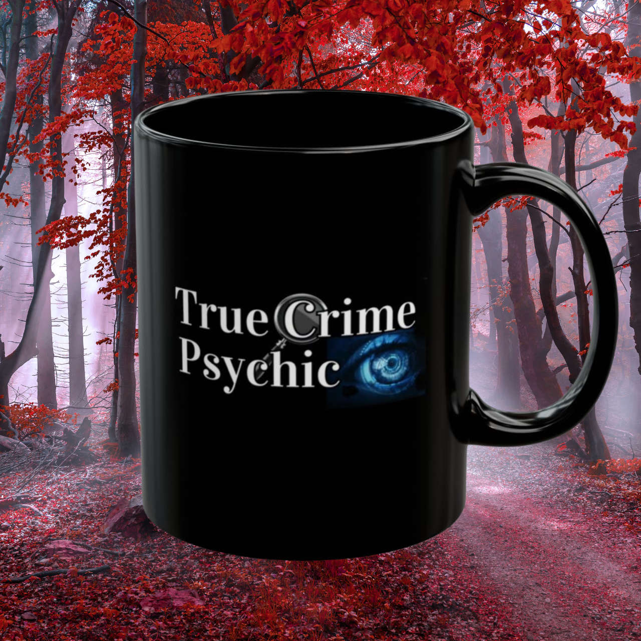 True Crime Psychic Black Mug (11oz & 15oz) product thumbnail image True Crime Psychic Black Mug (11oz & 15oz) product thumbnail image