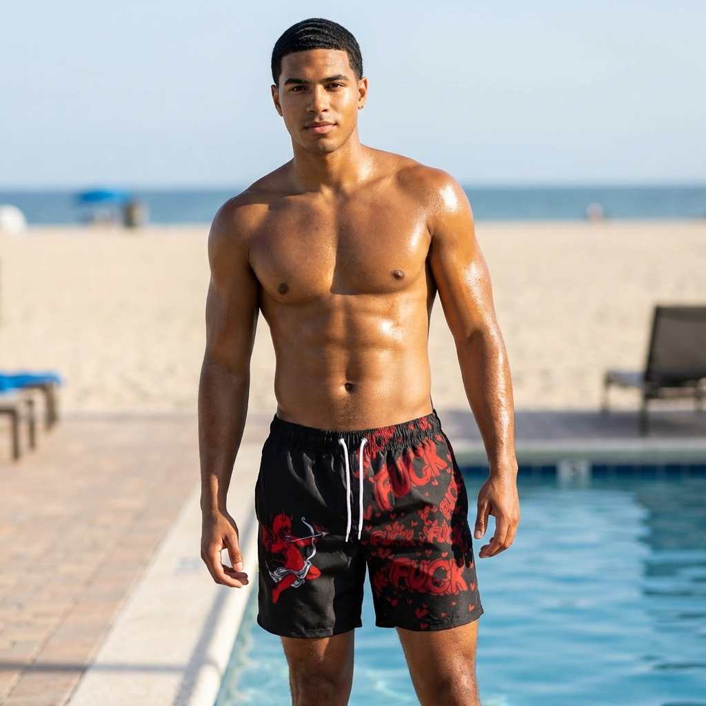 Toxic Cupid of Swim Trunks (AOP) product thumbnail image